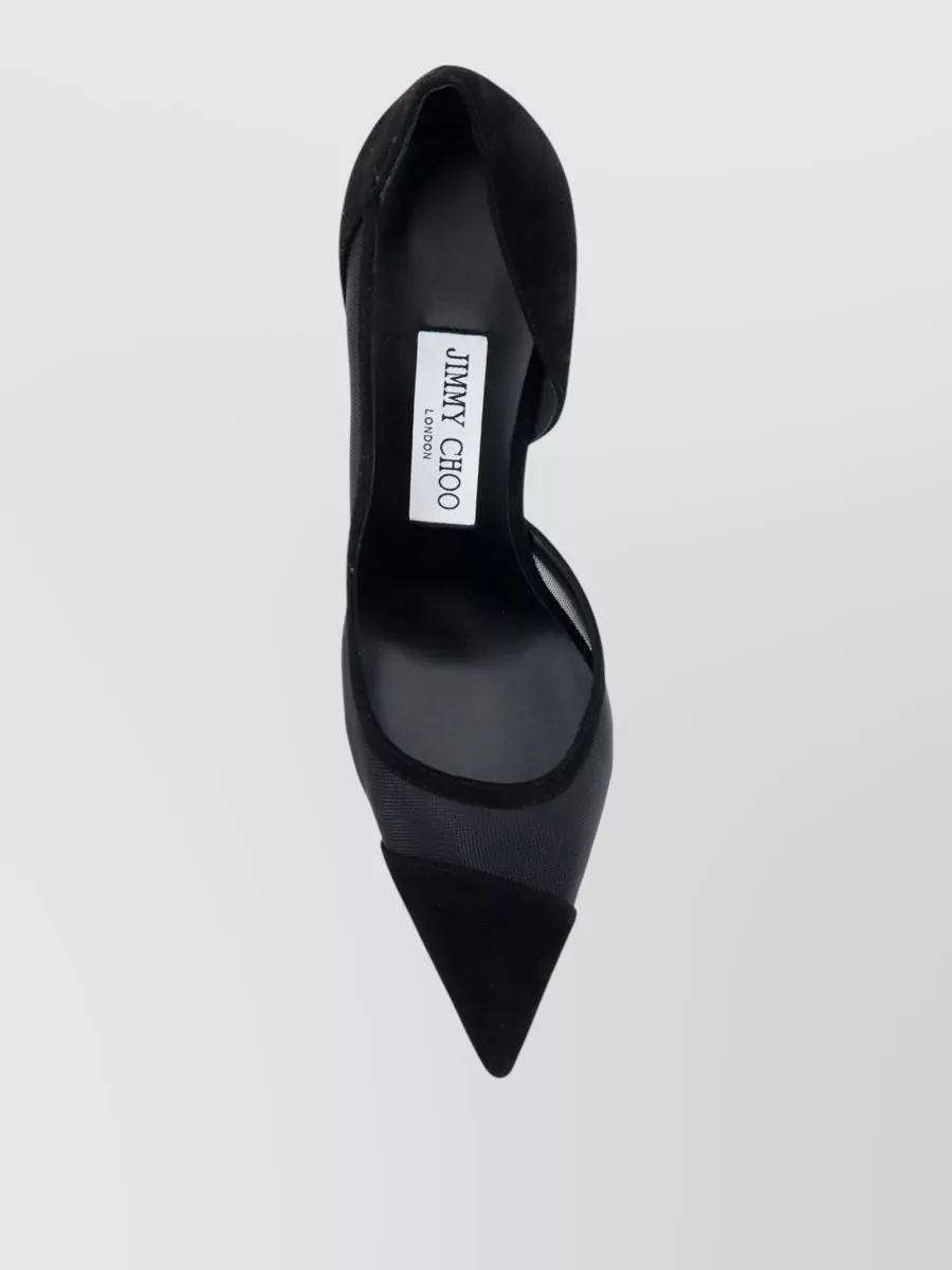Jimmy Choo Suede Leather Pointed-Toe Pumps