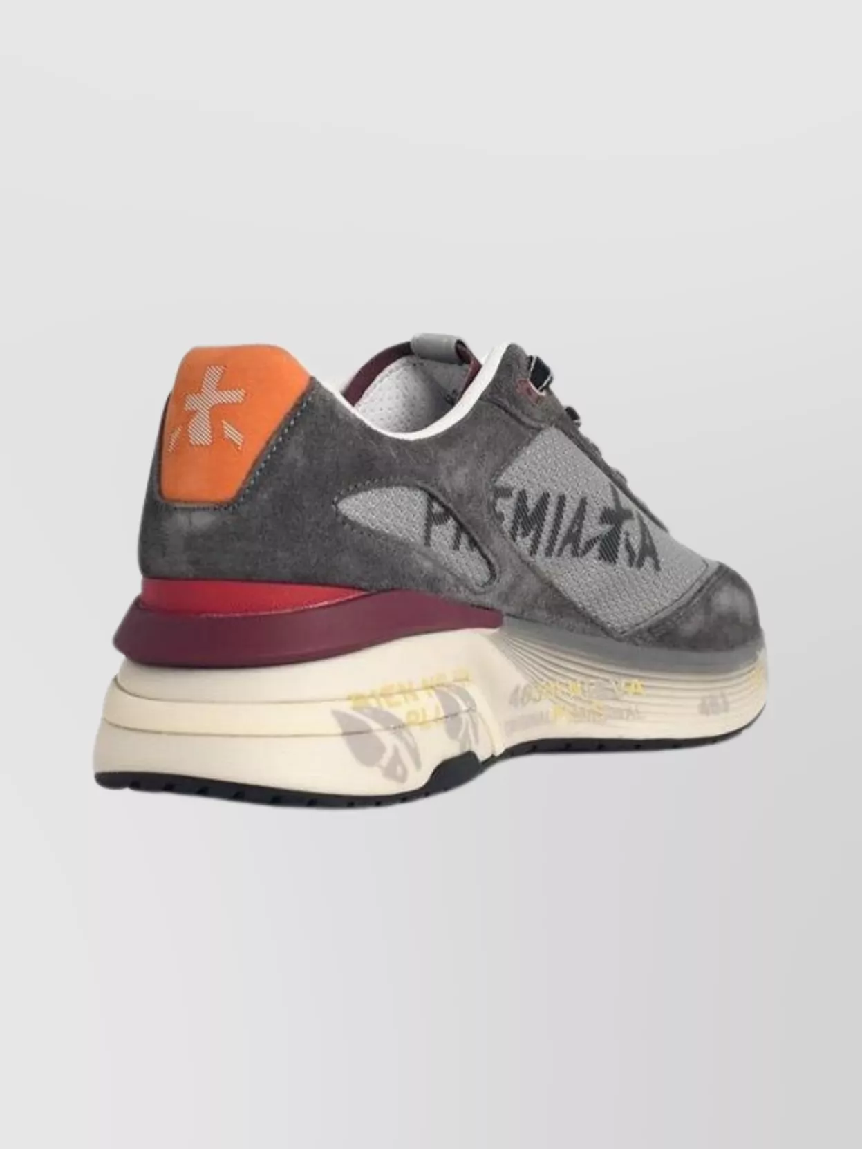 Premiata Fabric Blend Sneakers Contrast Sole