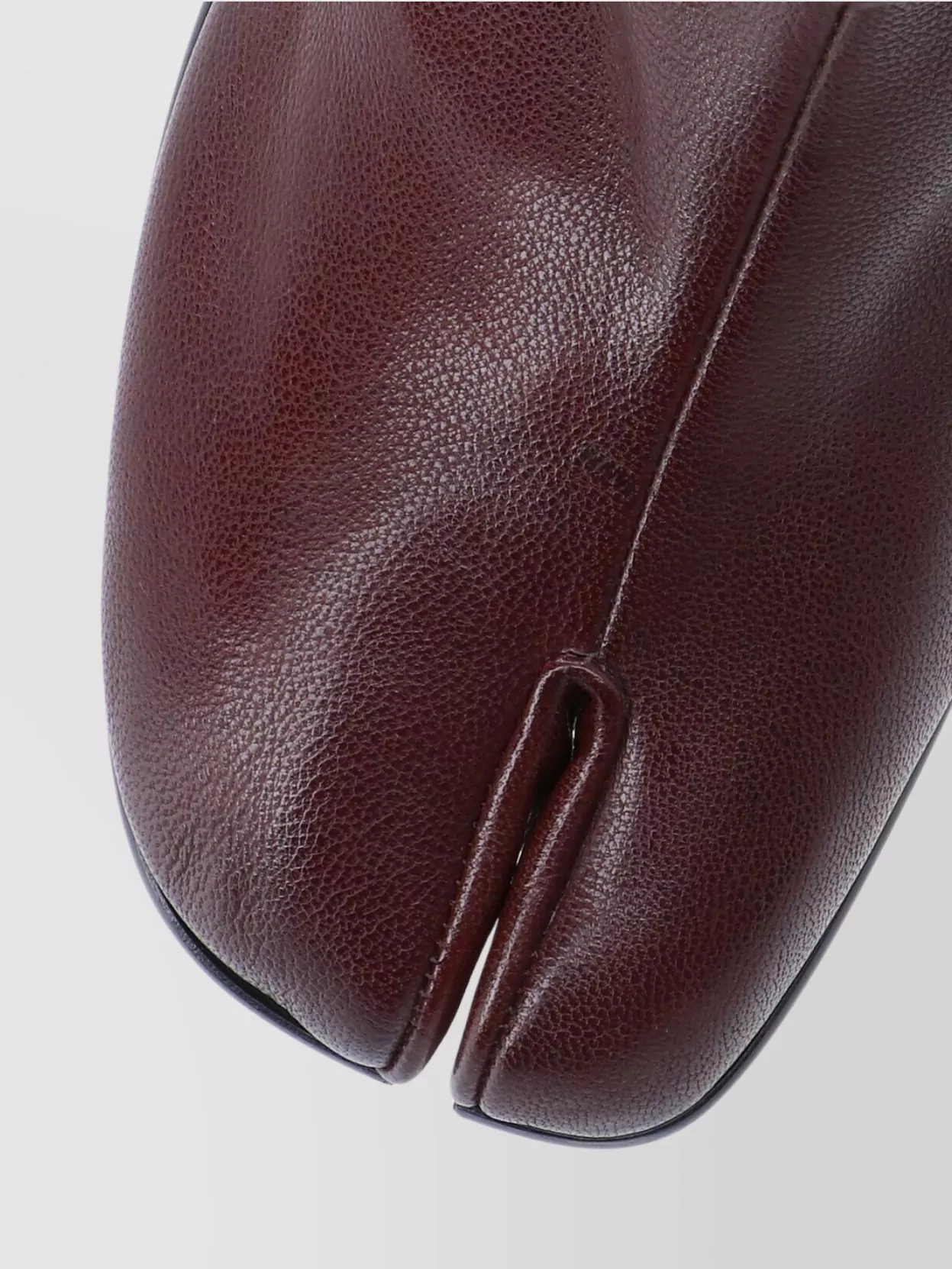 Maison Margiela Textured Ankle Boots Block Heel In Burgundy