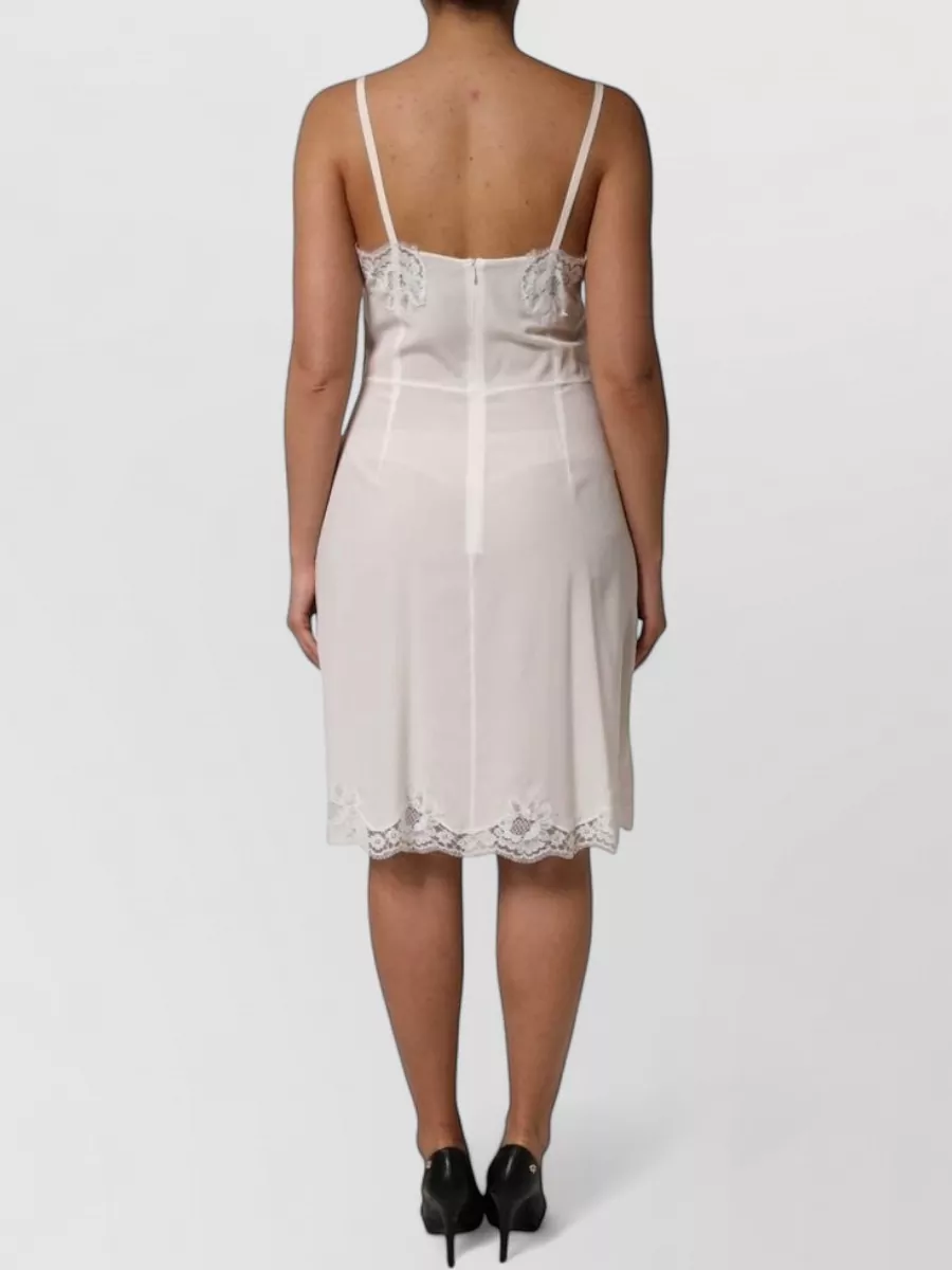 Dolce&Gabbana Silk Lace Midi Slip Dress