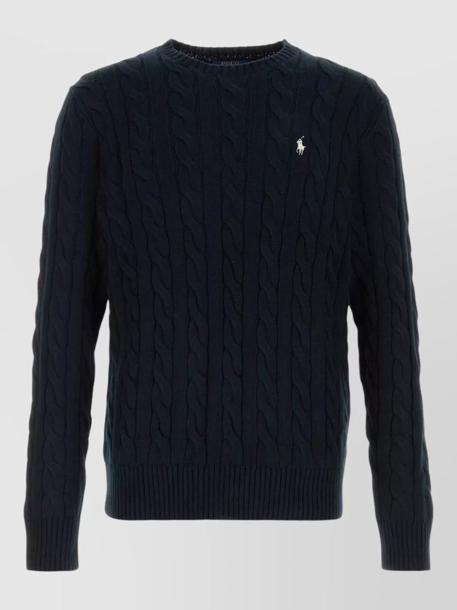 Polo Ralph Lauren cable-knit cotton crewneck sweater