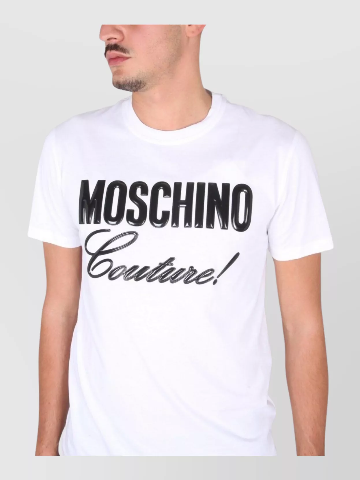 Moschino Logo-Print Cotton Crewneck T-Shirt