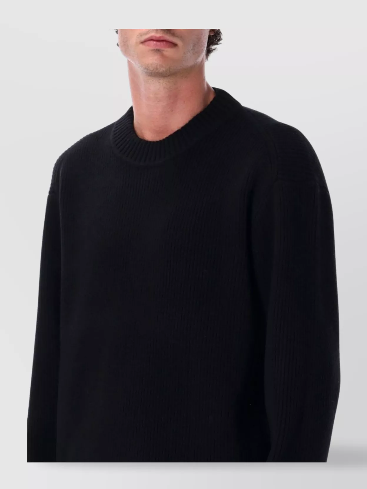 Berner Kühl Wool Ribbed Crew Neck Jumper