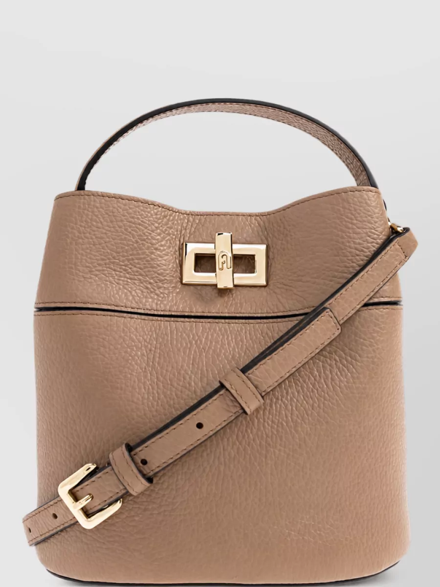 Furla leather bucket bag