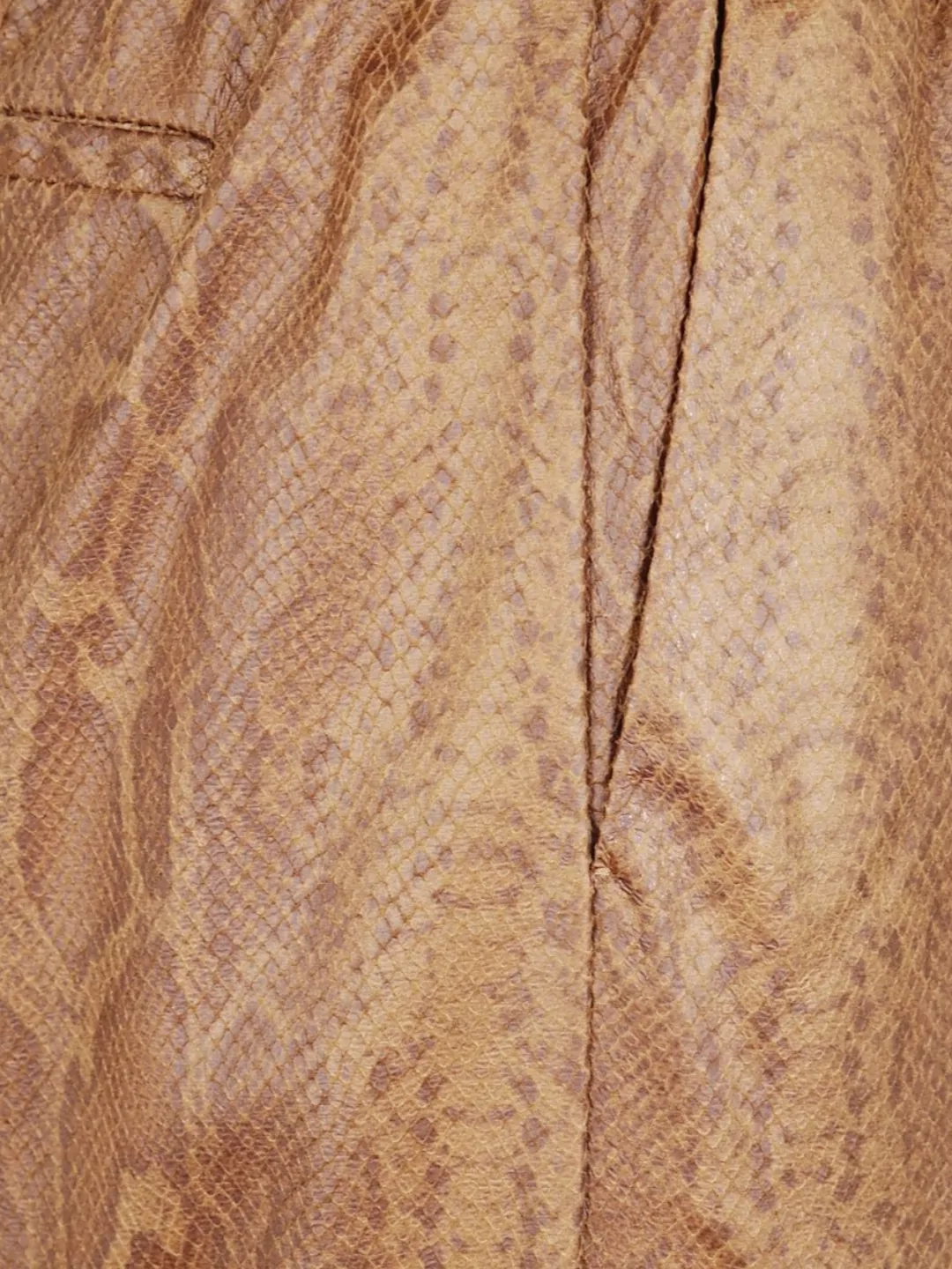 Forte Forte Python Pattern Wide Leg Trousers In Gold