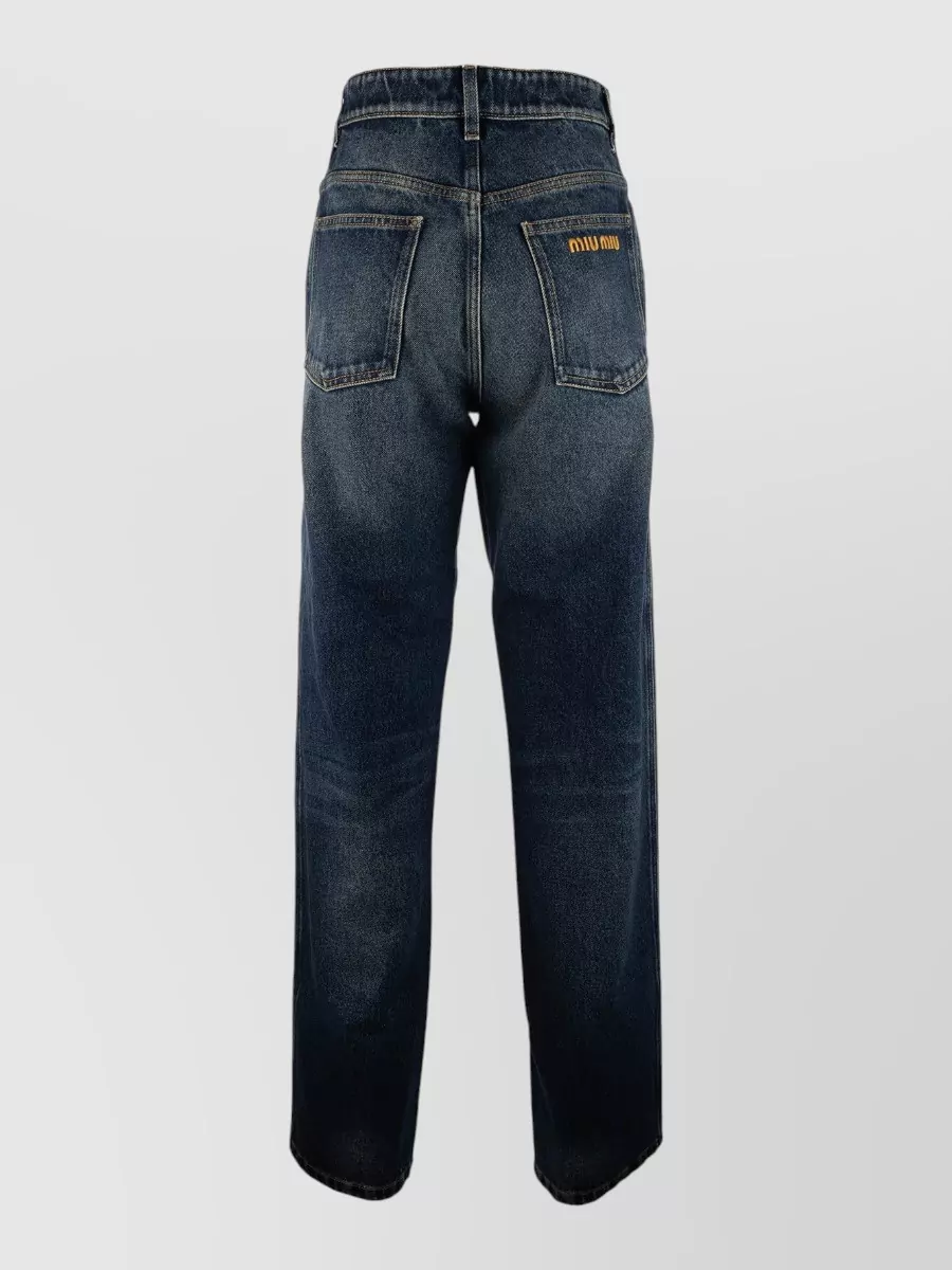 Miu Miu Denim Straight-Leg Jeans