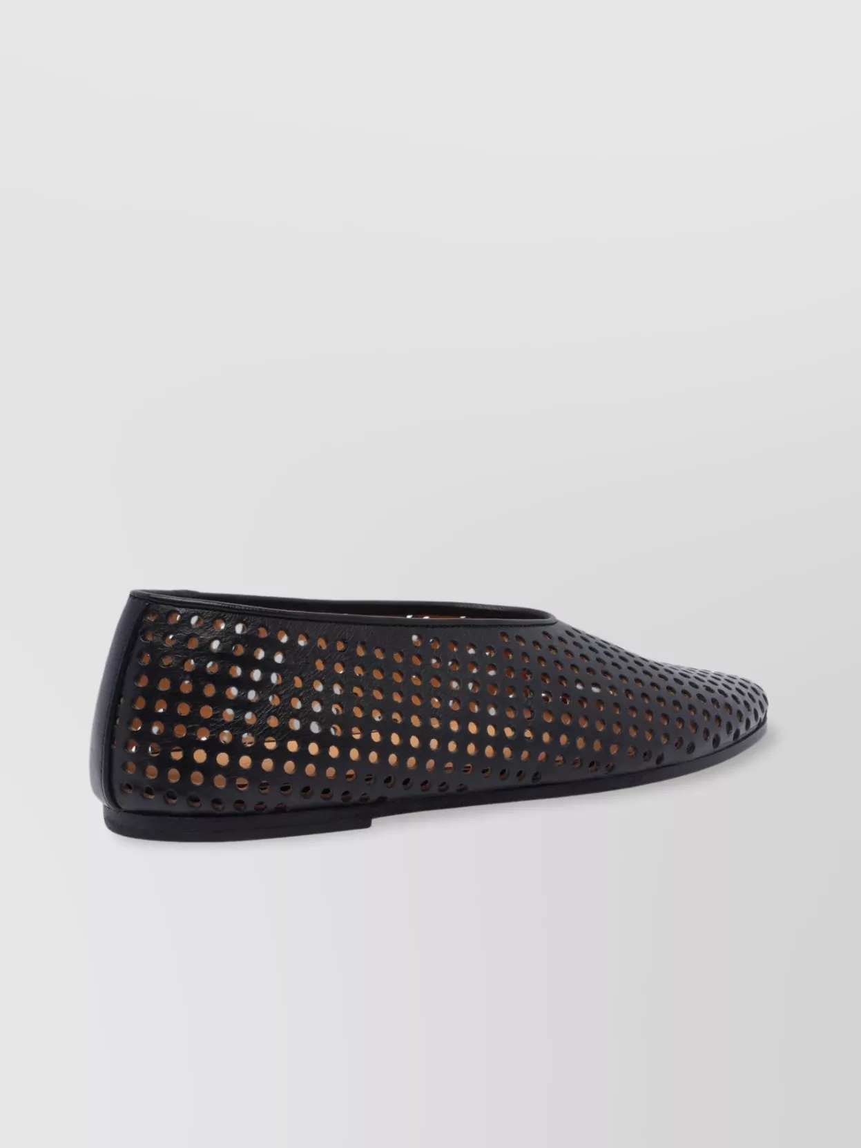 Marsell Ballet Flats With Leather Upper And Perforated Design