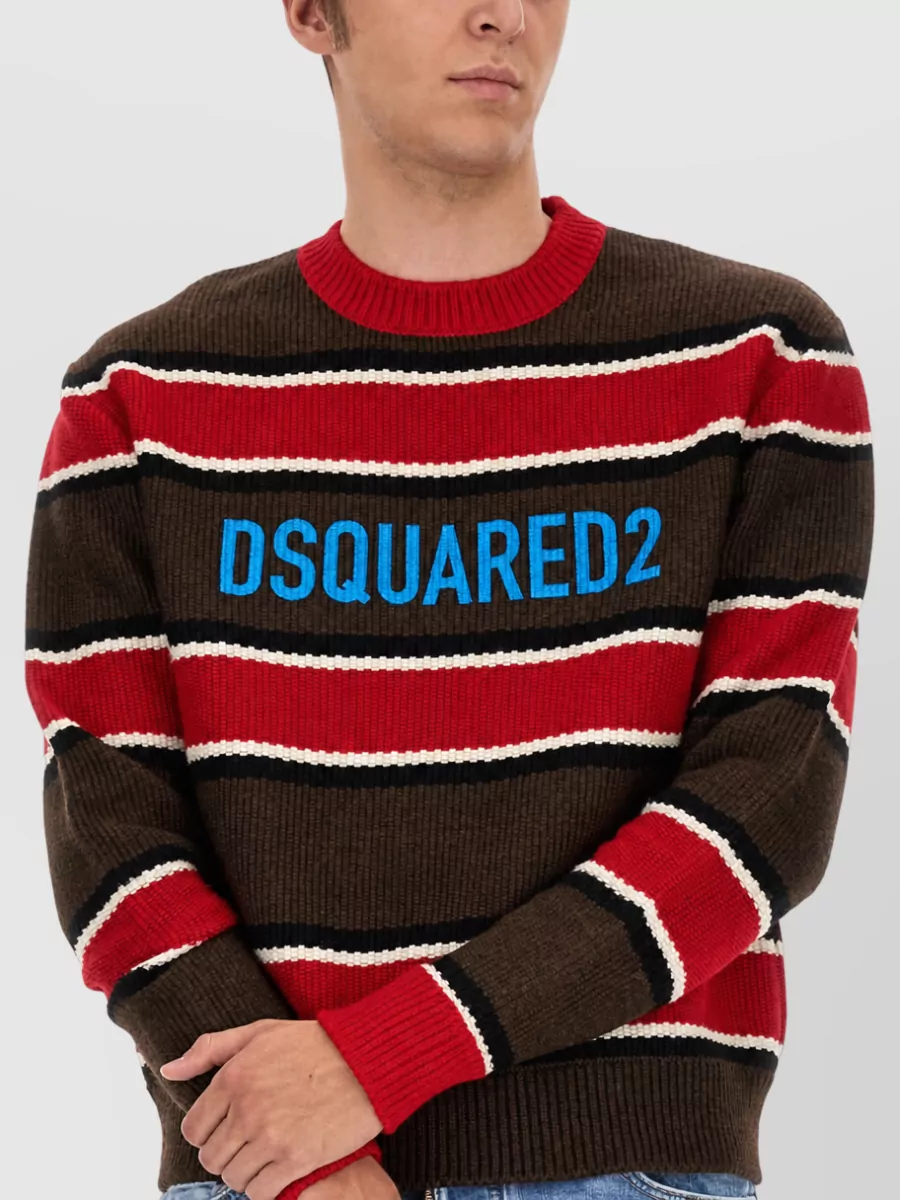 Dsquared2 Virgin Wool Logo-Print T-Shirt