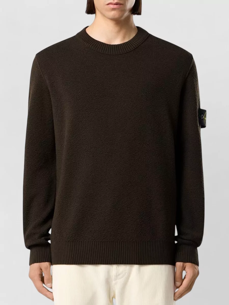 Stone Island Ribbed Oversized Wool Jumper