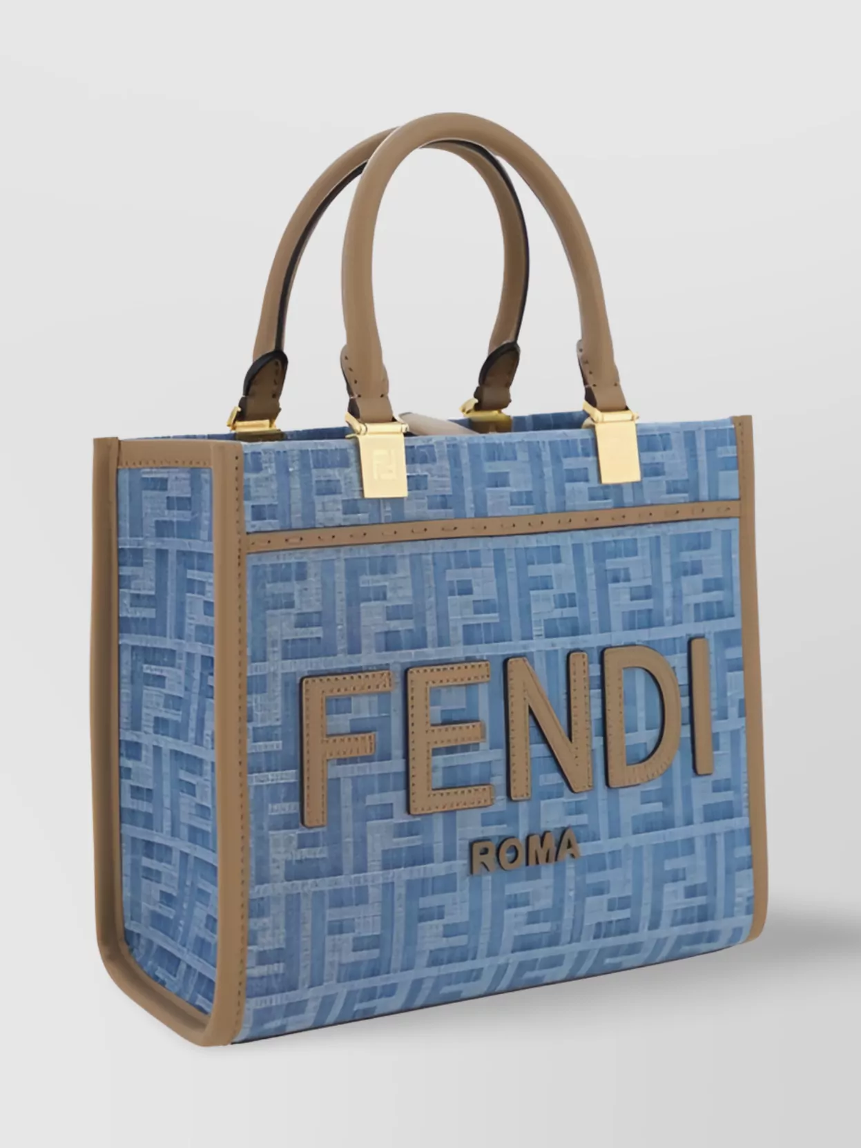 Fendi Sunshine Jacquard Shoulder Bag