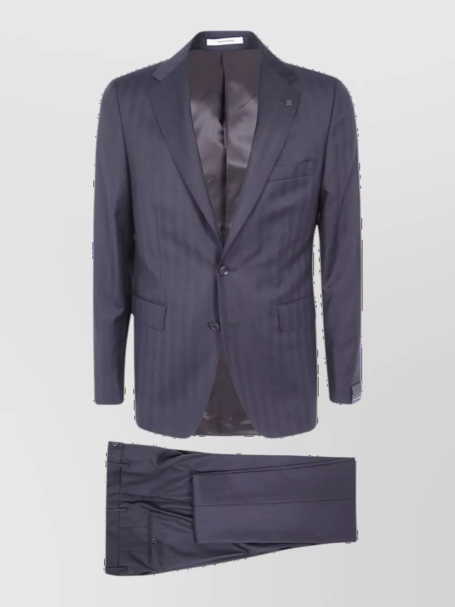 Tagliatore Virgin wool single-breasted tuxedo jacket