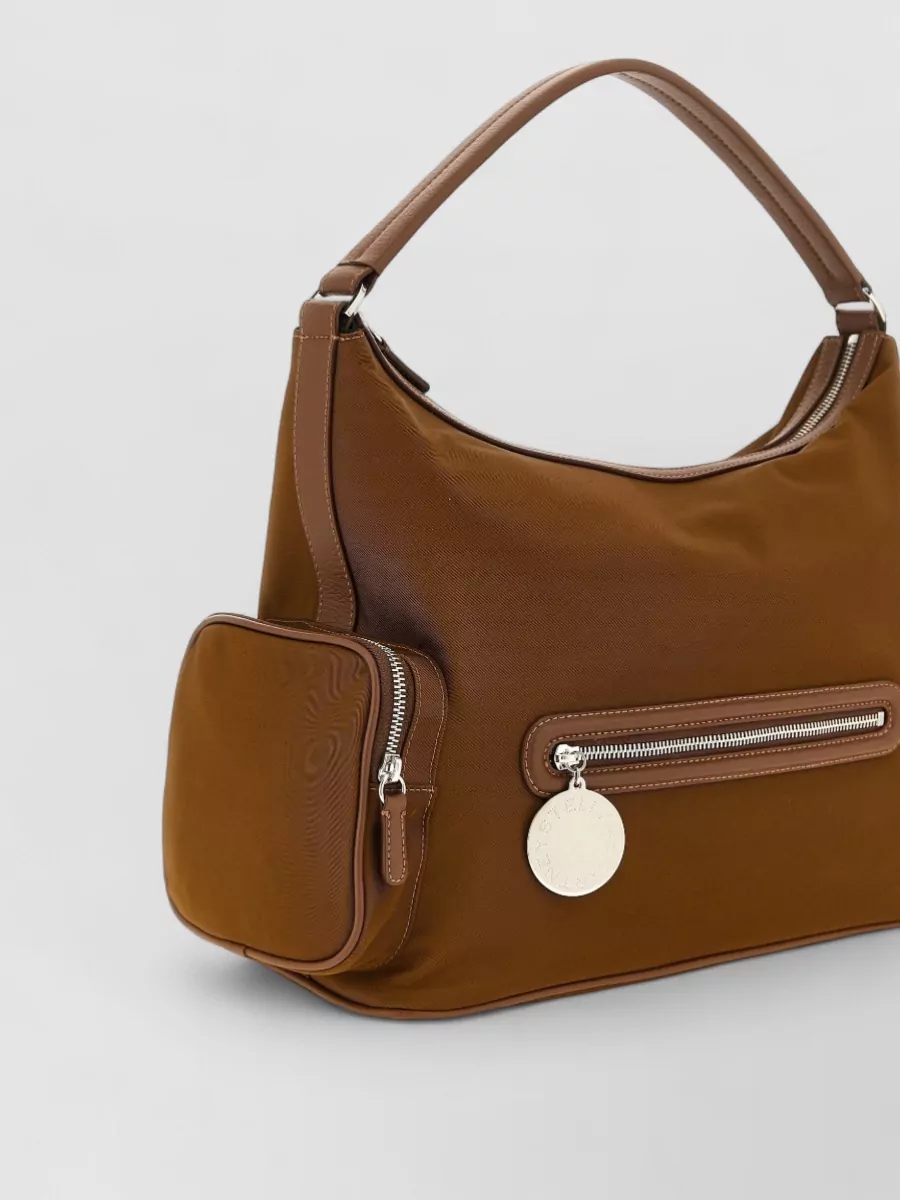 Stella Mccartney Dartmoor Shoulder Bag Front Zip Top Handle