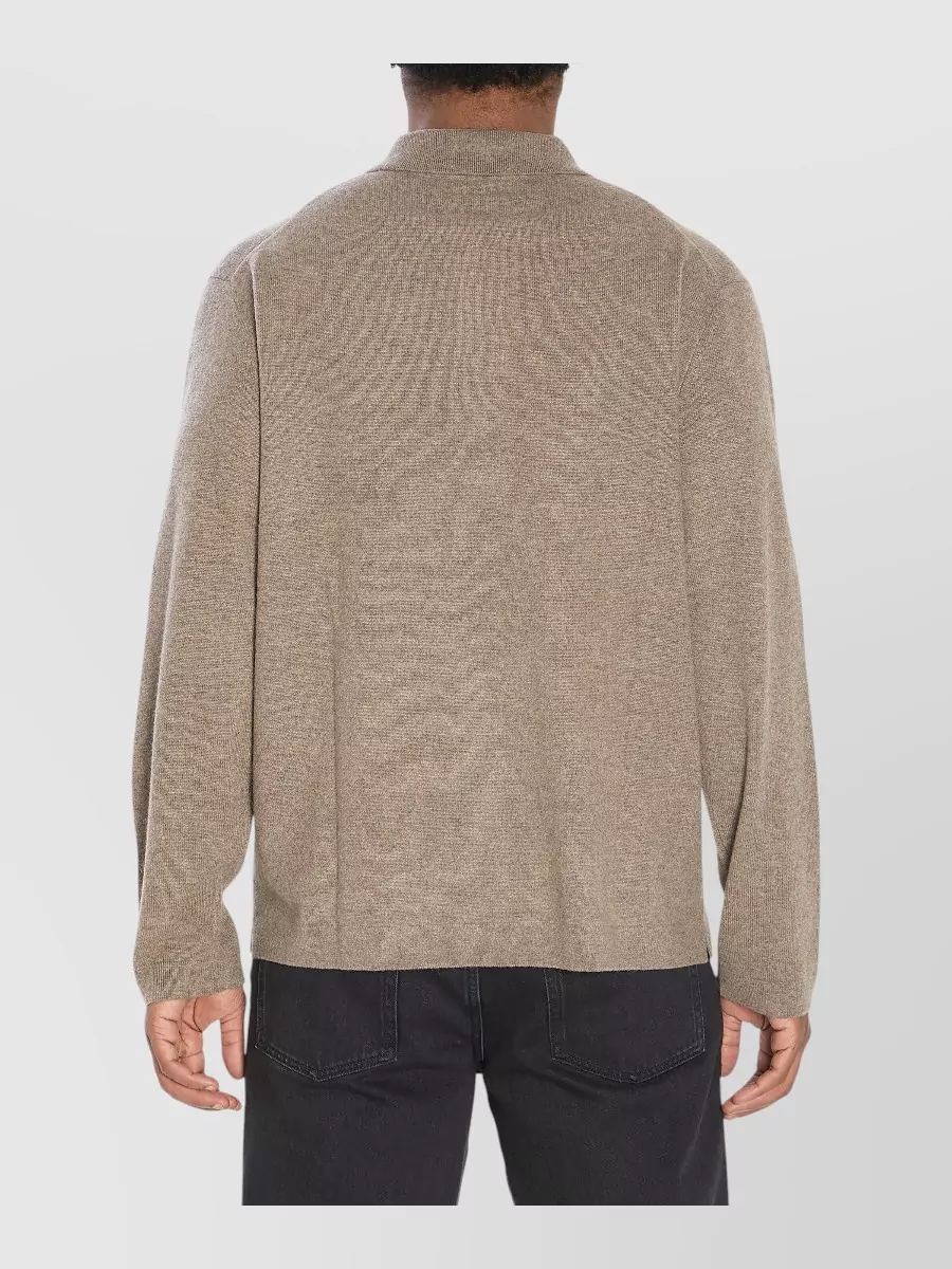 Lisa Yang Cashmere Regular-Fit Long-Sleeve Polo Sweater