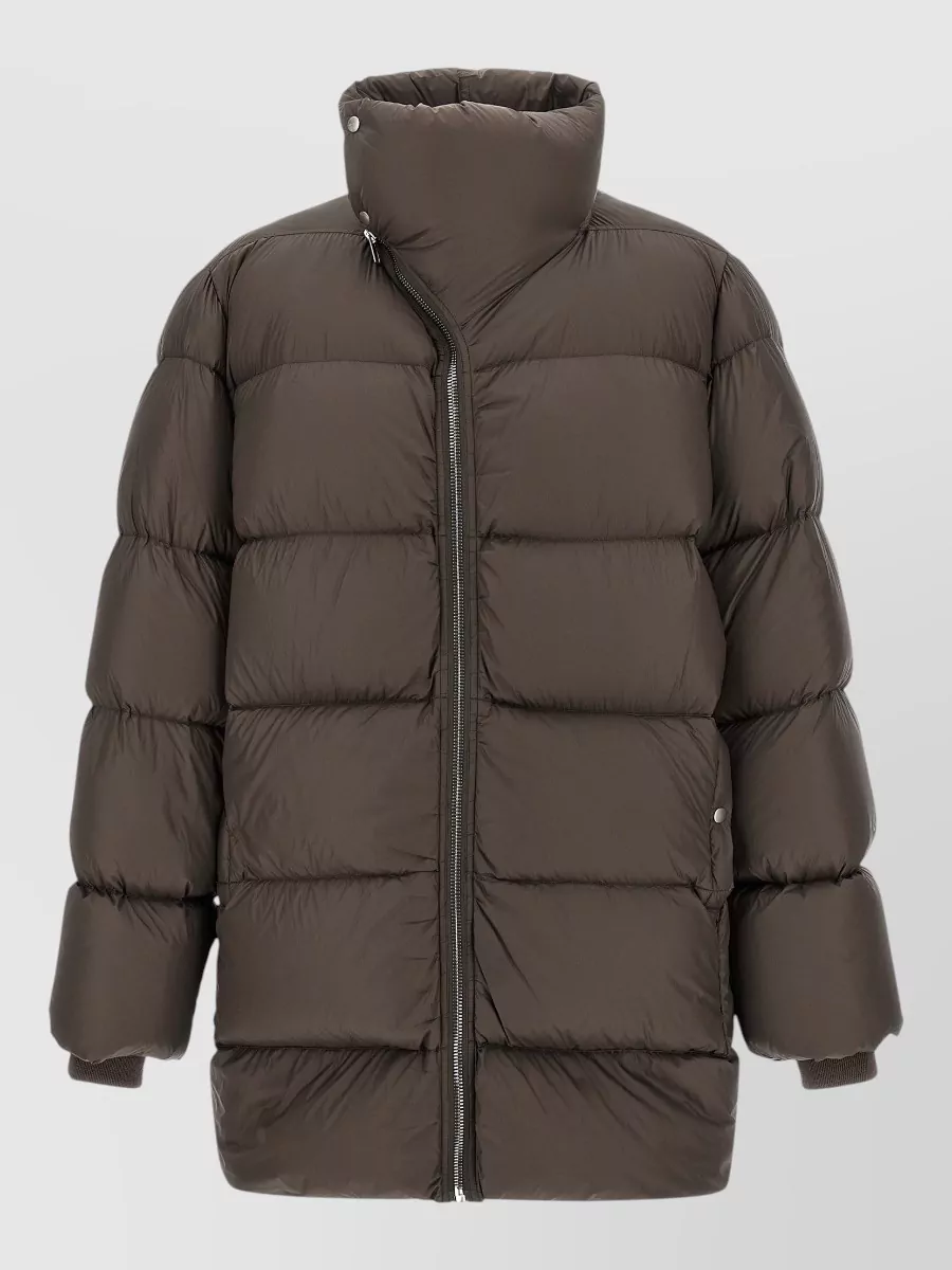 Rick Owens Quilted asymmetric down puffer jacket