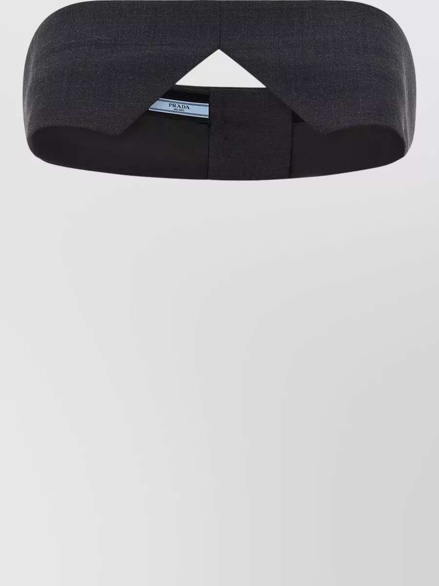 Prada Off-The-Shoulder Cropped Top