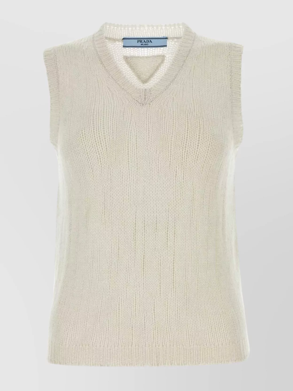 Prada Cashmere Knit Vest V Neck