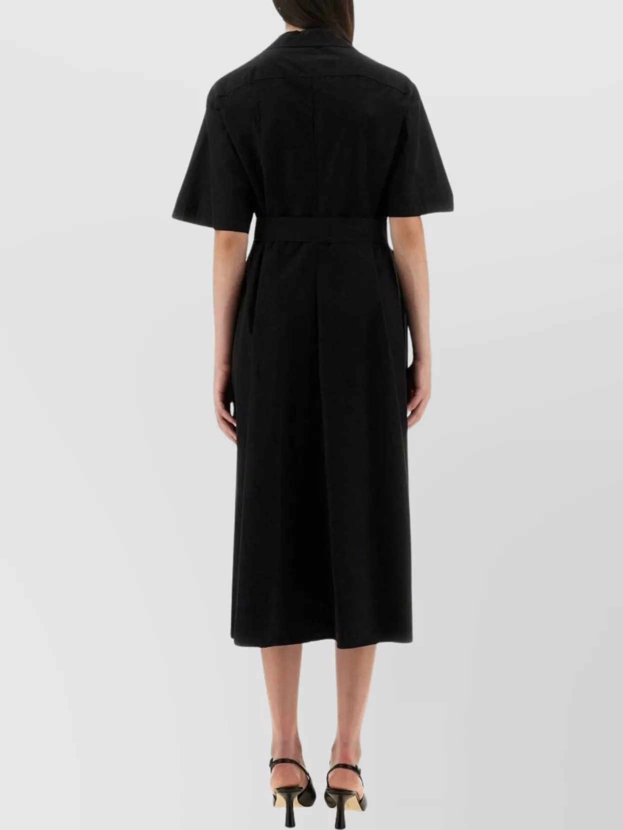 Aspesi Button-down Midi Dress With Belted Waist