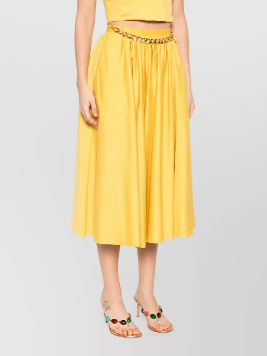 Elisabetta Franchi Cotton Full Skirt