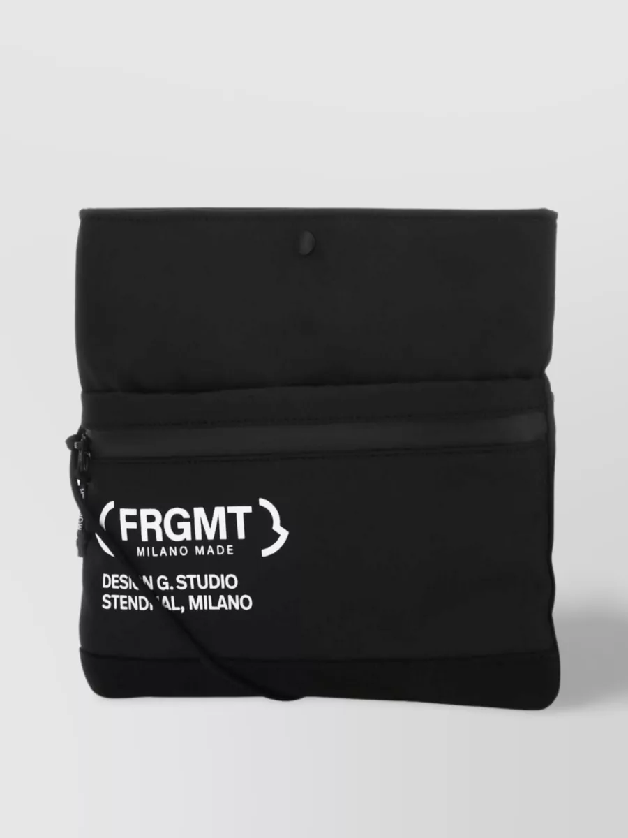 Shop Moncler Genius 7 Fragment Hiroshi Fujiwara Messenger Bag In Black