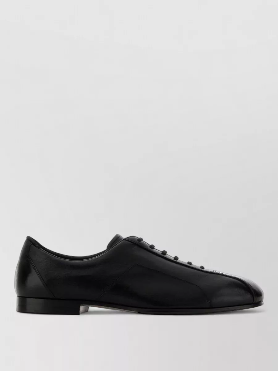 Jil Sander Leather Low-Top Sneakers