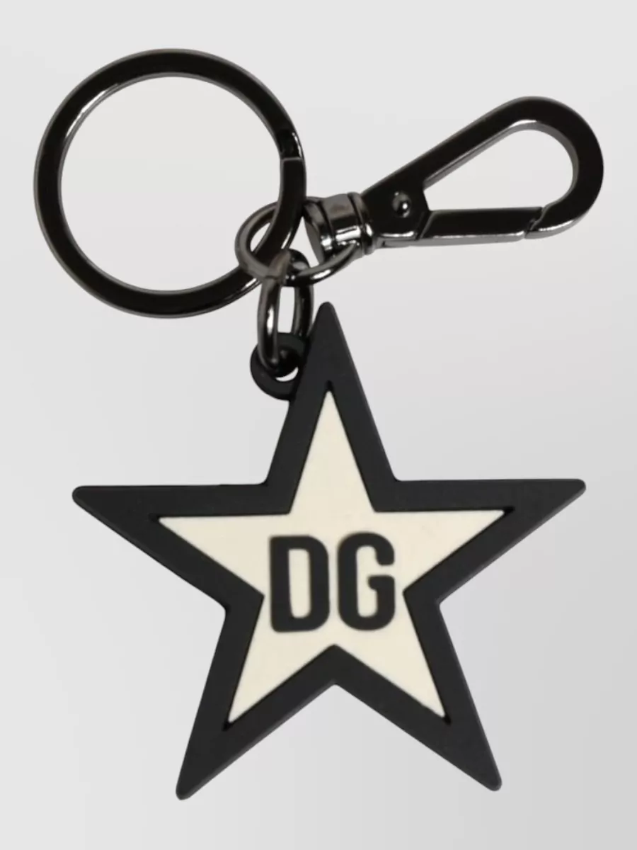 Dolce&Gabbana logo star keychain