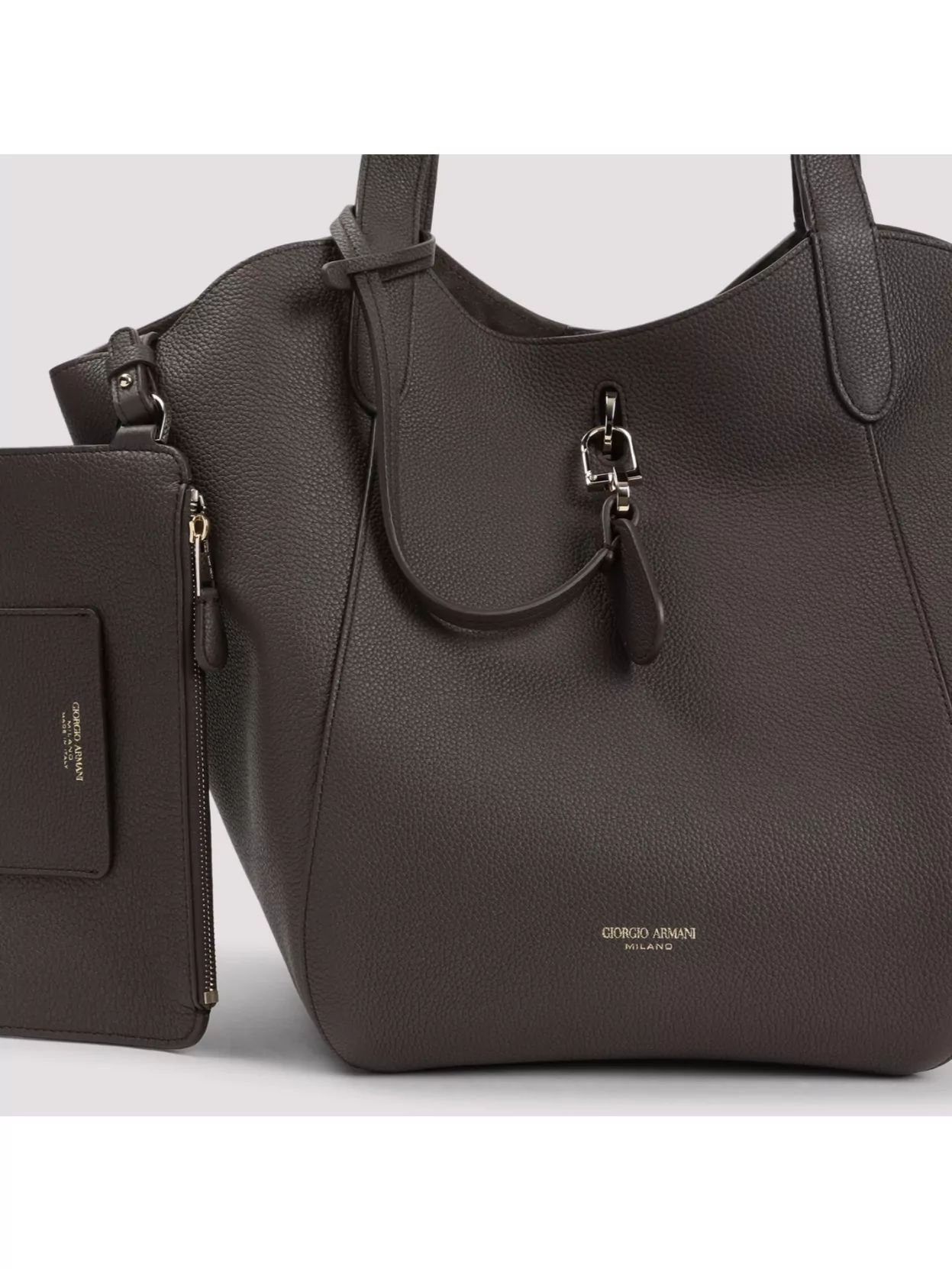 ショルダーバッグ・ポシェット Giorgio Armani Calf Leather Shoulder Bag Giorgio Armani Calf leather shoulder bag with top handles
