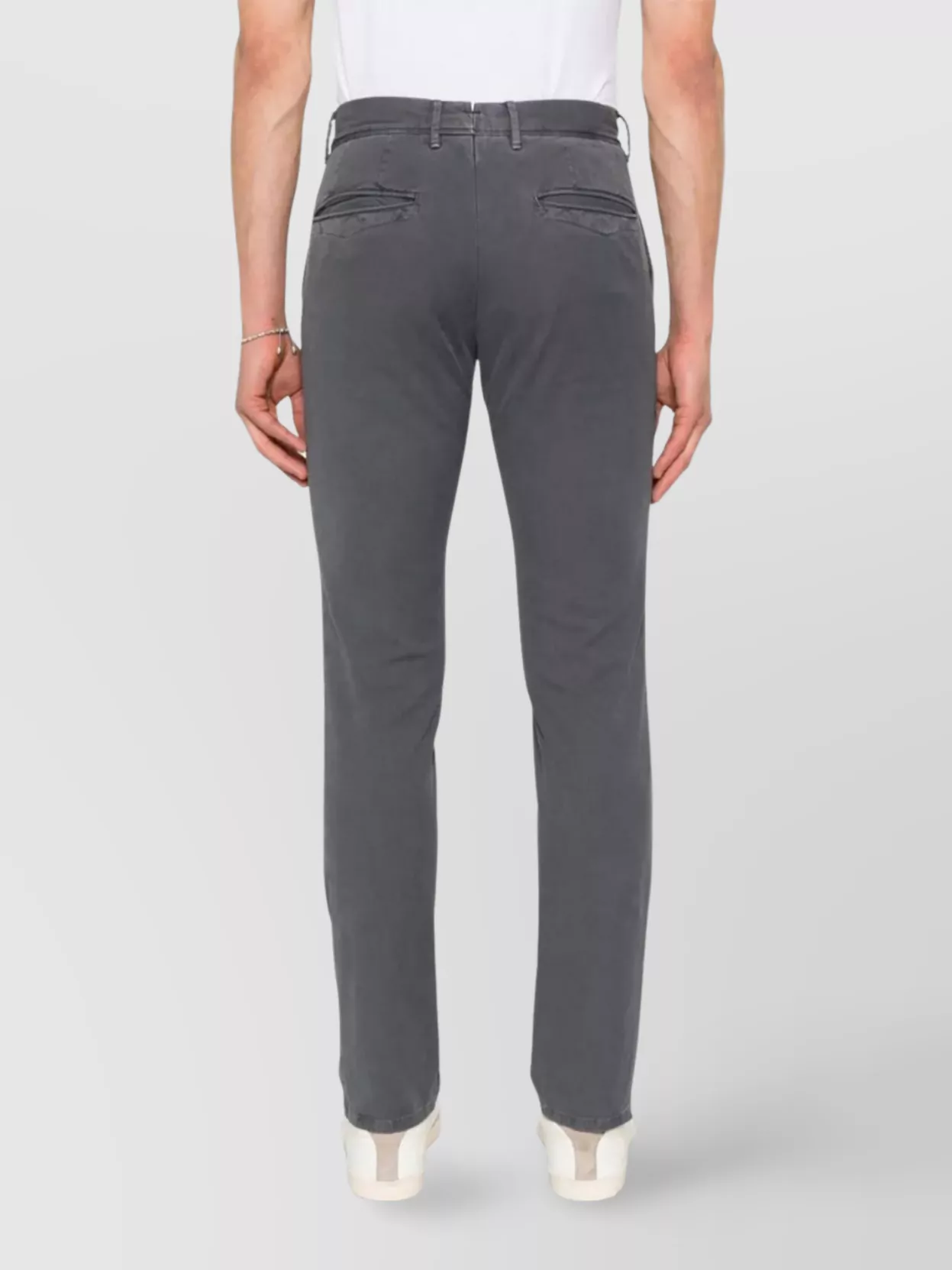 Incotex Tapered Trousers With Belt Loops And Double Welt Pockets
