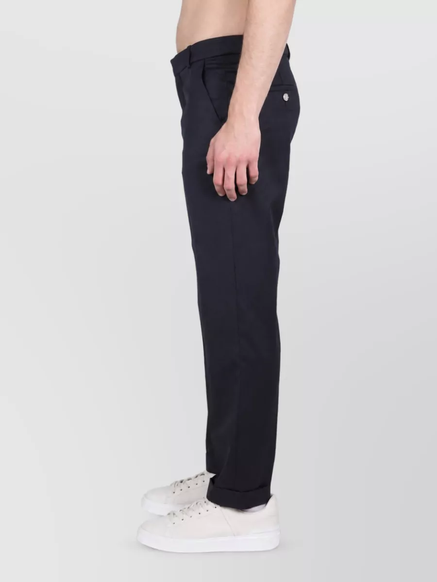 Balmain Wool Straight-Leg Tailored Trousers