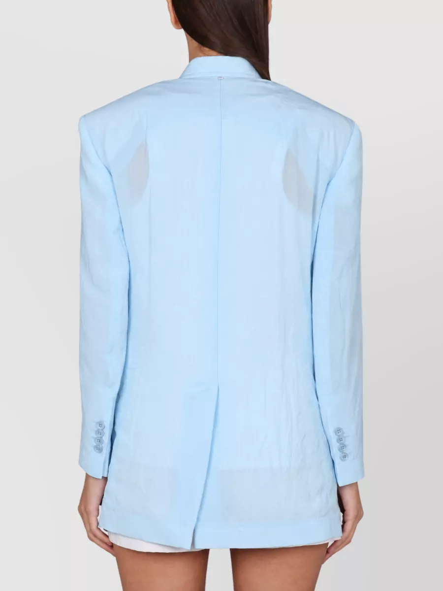 Max Mara Tailored Jacket Featuring Back Vent And Lapels