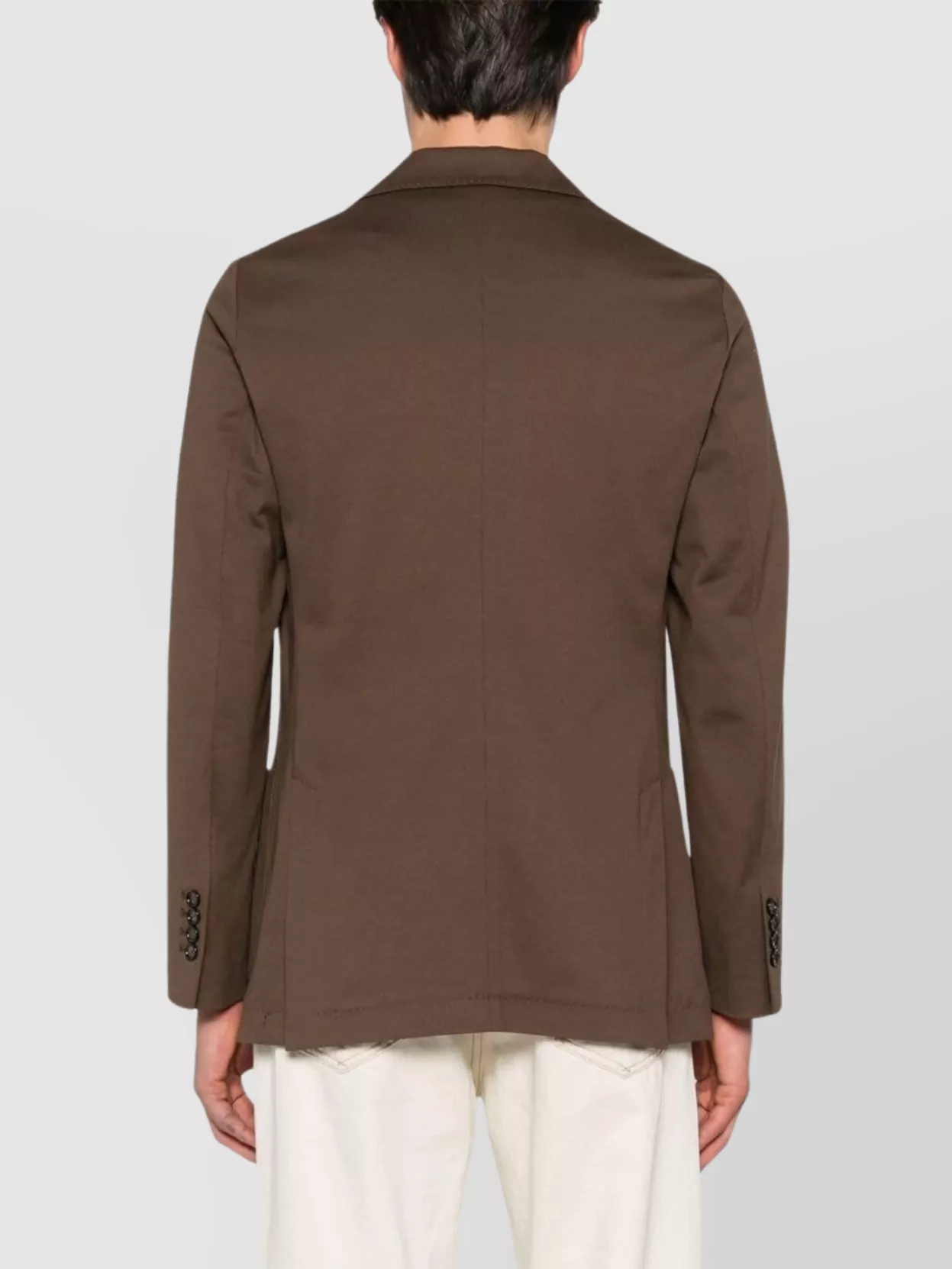 Circolo 1901 Stretch-Cotton Single-Breasted Jacket Rear Vents