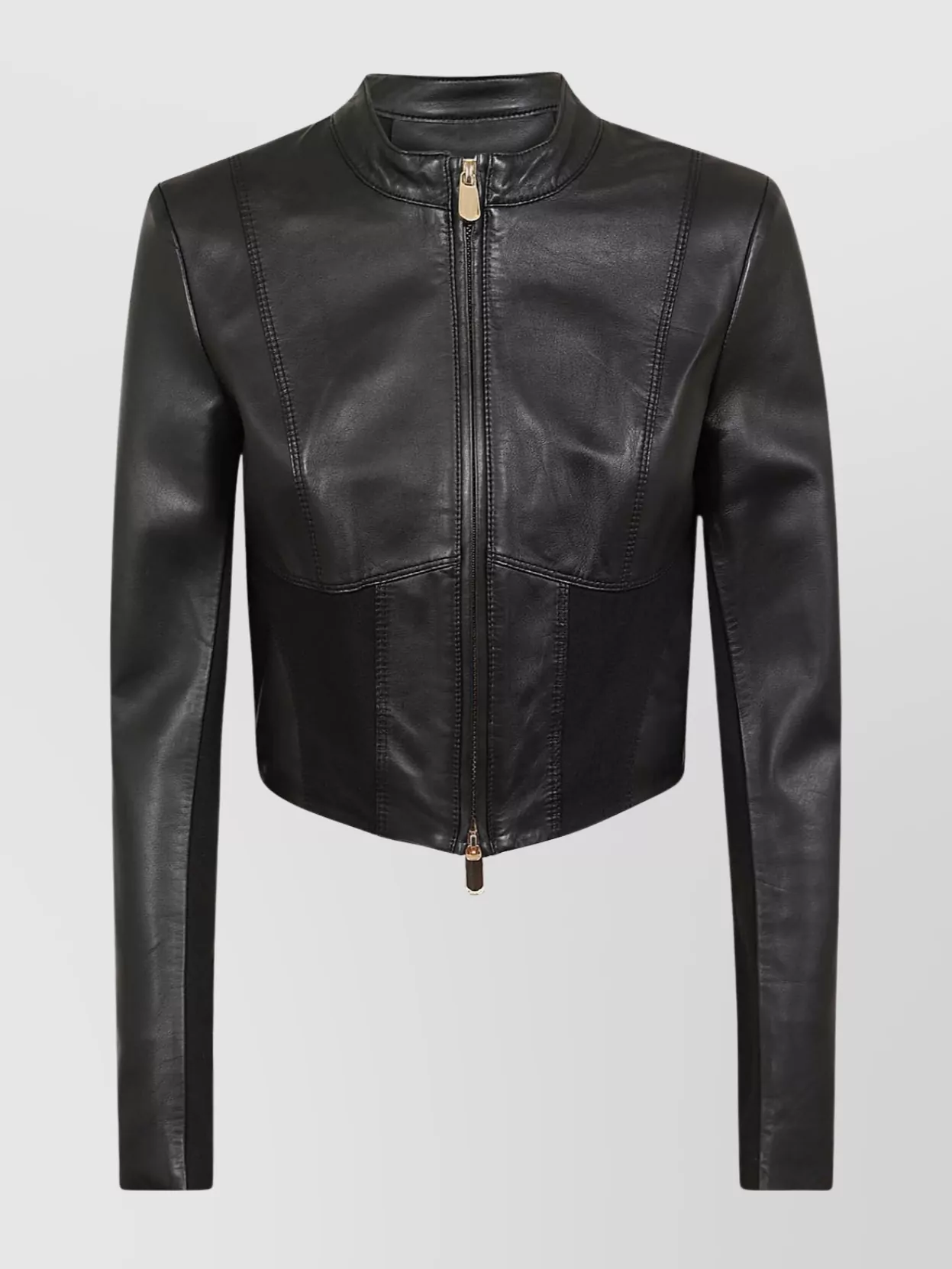 Shop Pinko Sleeve Panel Cropped Jacket In Black