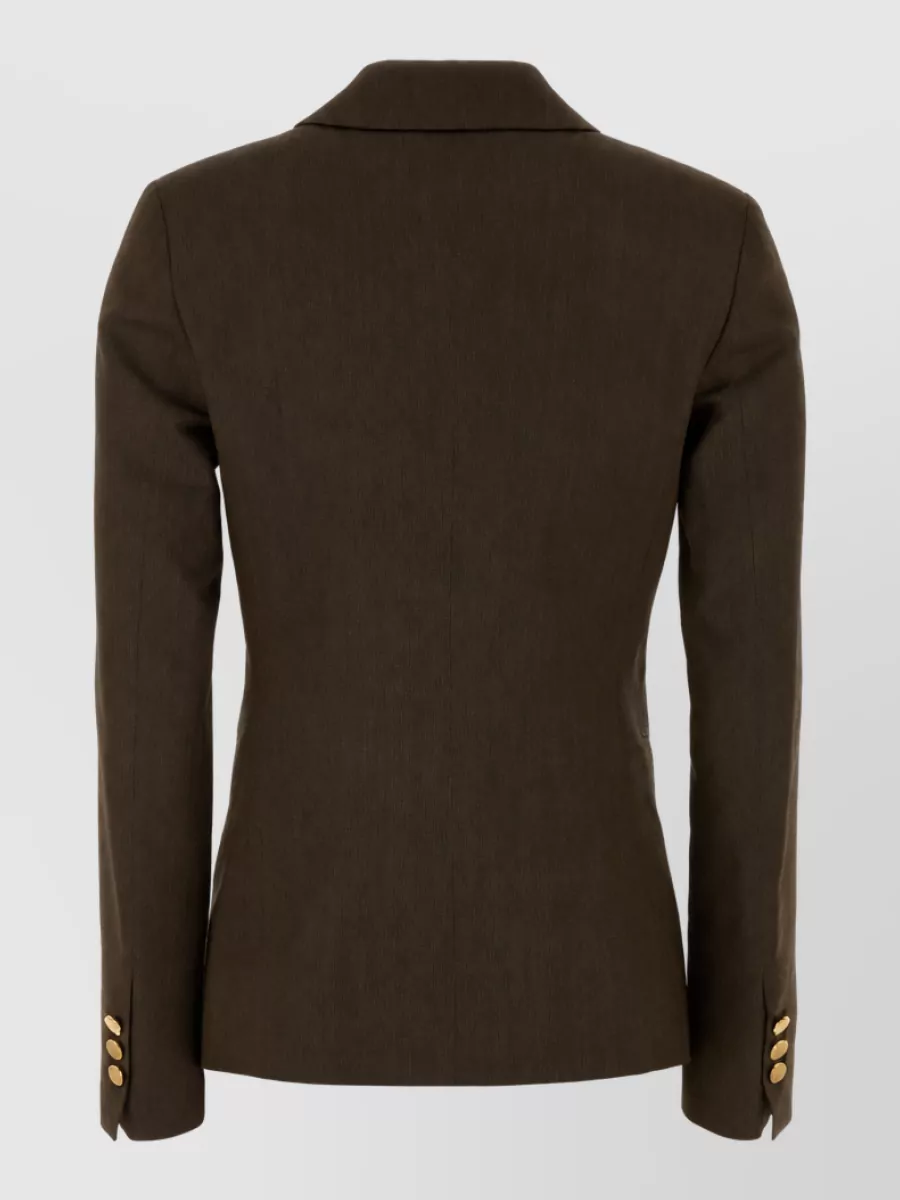 Alberta Ferretti Twill Blazer