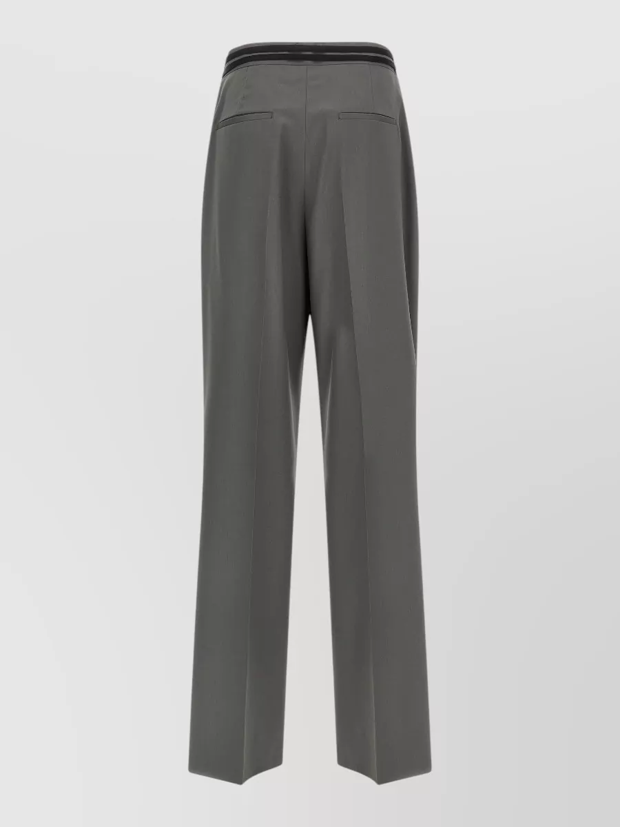 Armarium virgin wool wide-leg tailored trousers
