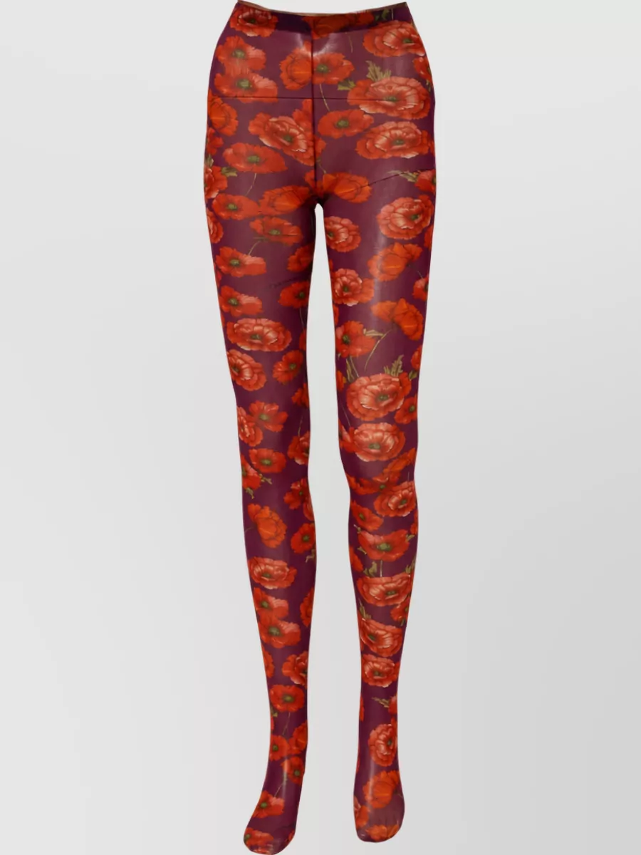 Dolce&Gabbana nylon floral-print tights