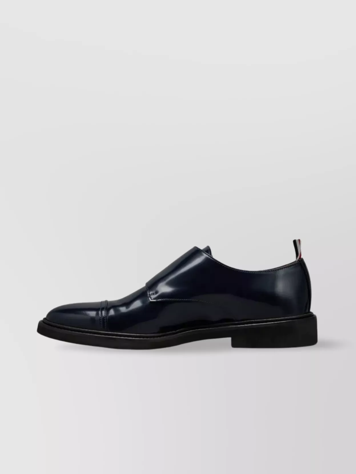 Thom Browne Almond Toe Lace-Up Shoes With Rubber Sole