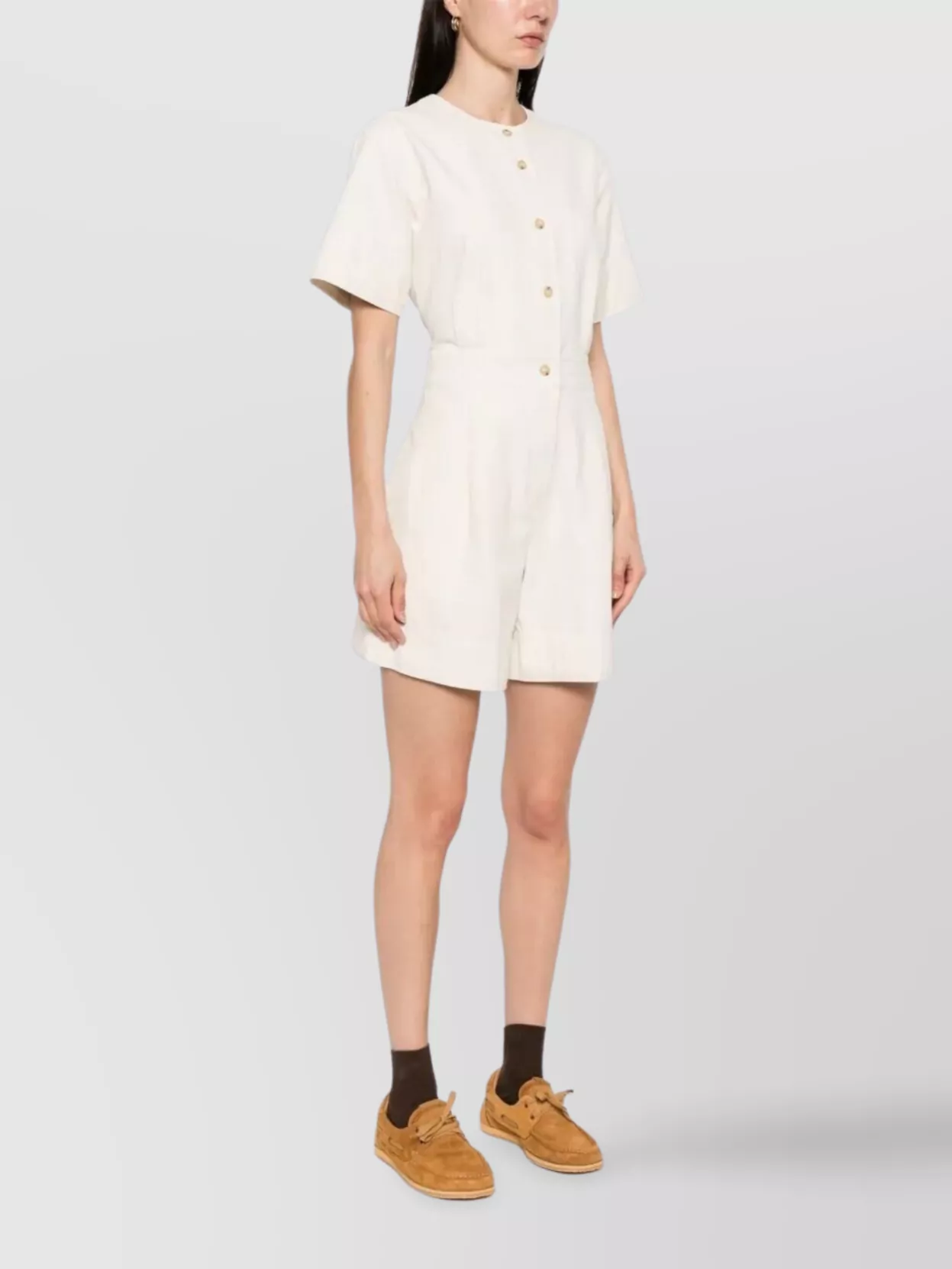 APC RONDA JUMPSUIT IN HEAVYWEIGHT CANVAS