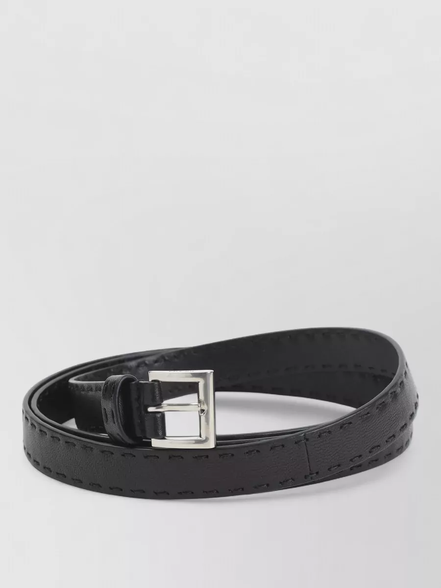 Prada Lamb Leather Slim Belt