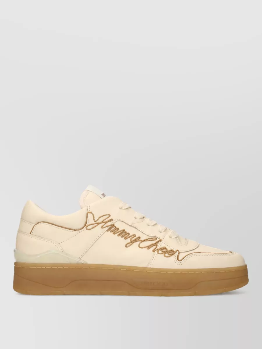 Jimmy Choo Leather Low Top Sneakers