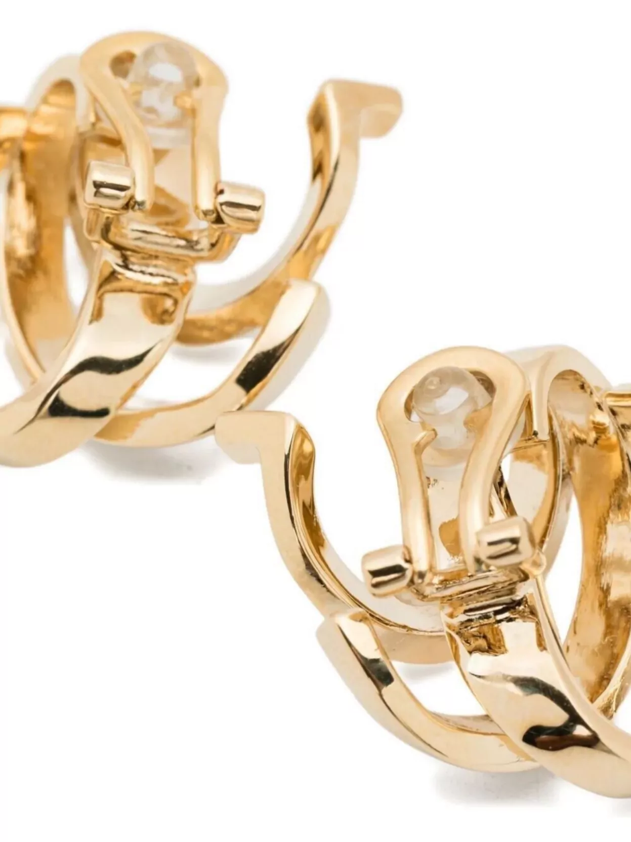 Ferragamo Large Sculptural Hoop Earrings