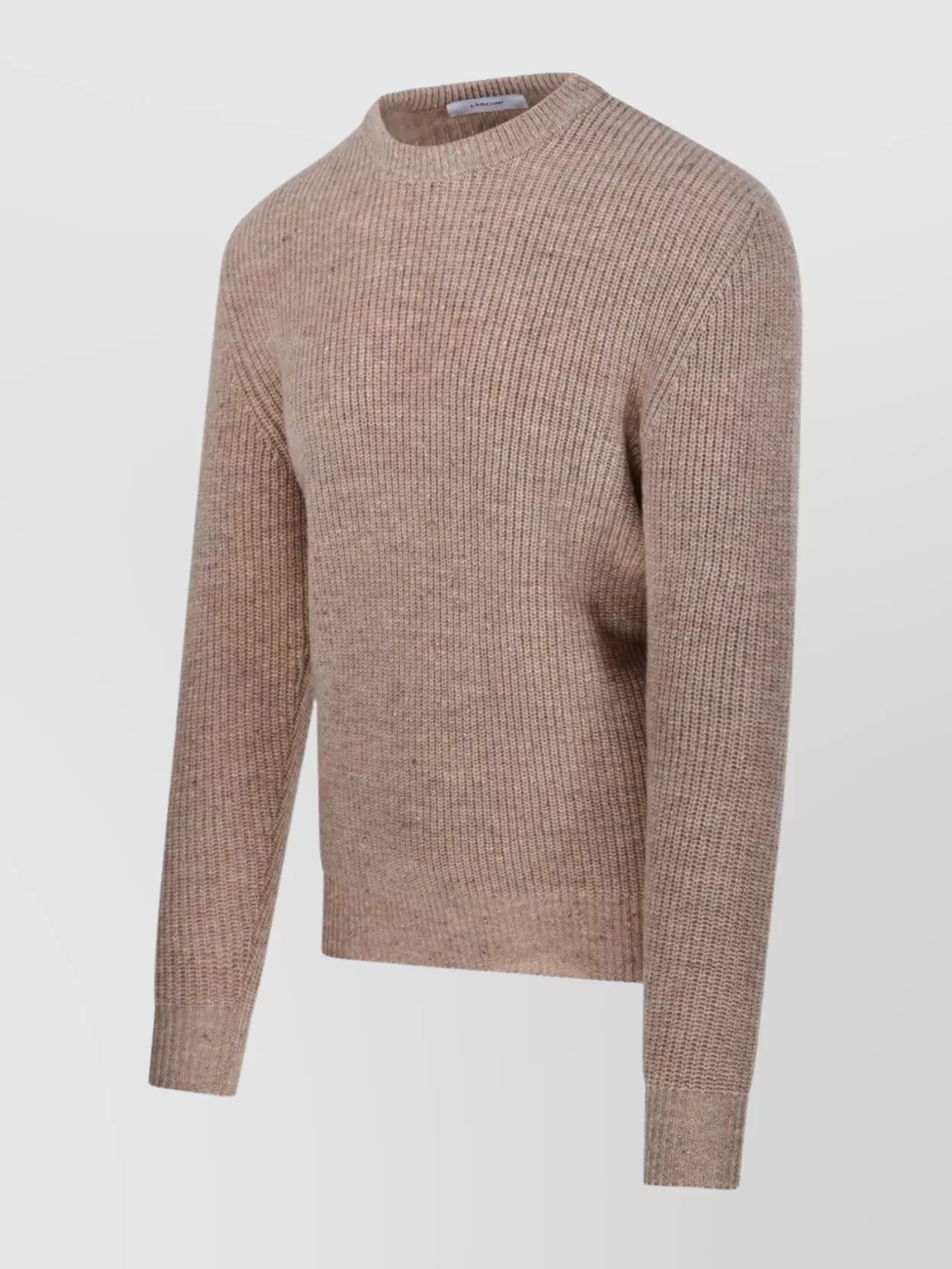 Lardini Men's Crew Neck Ribbed Sweater