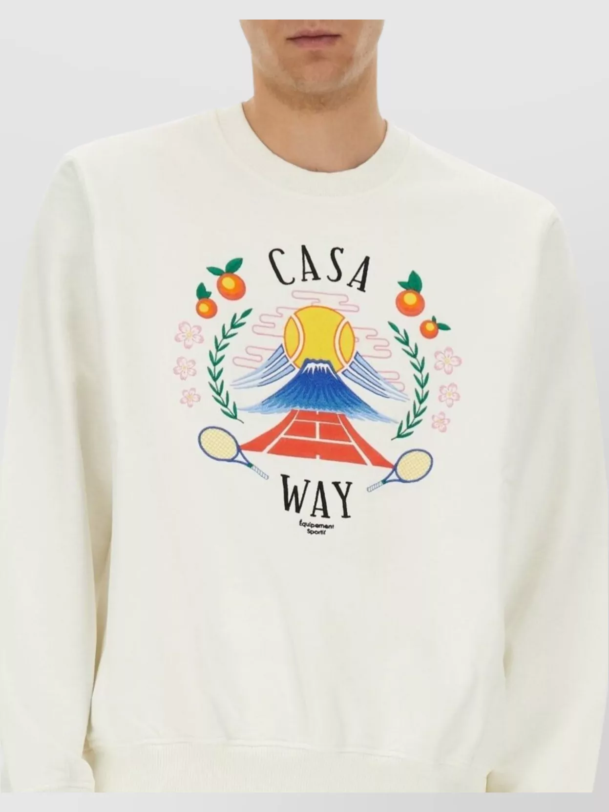Casablanca Embroidered Sweatshirt Mountain Way Home