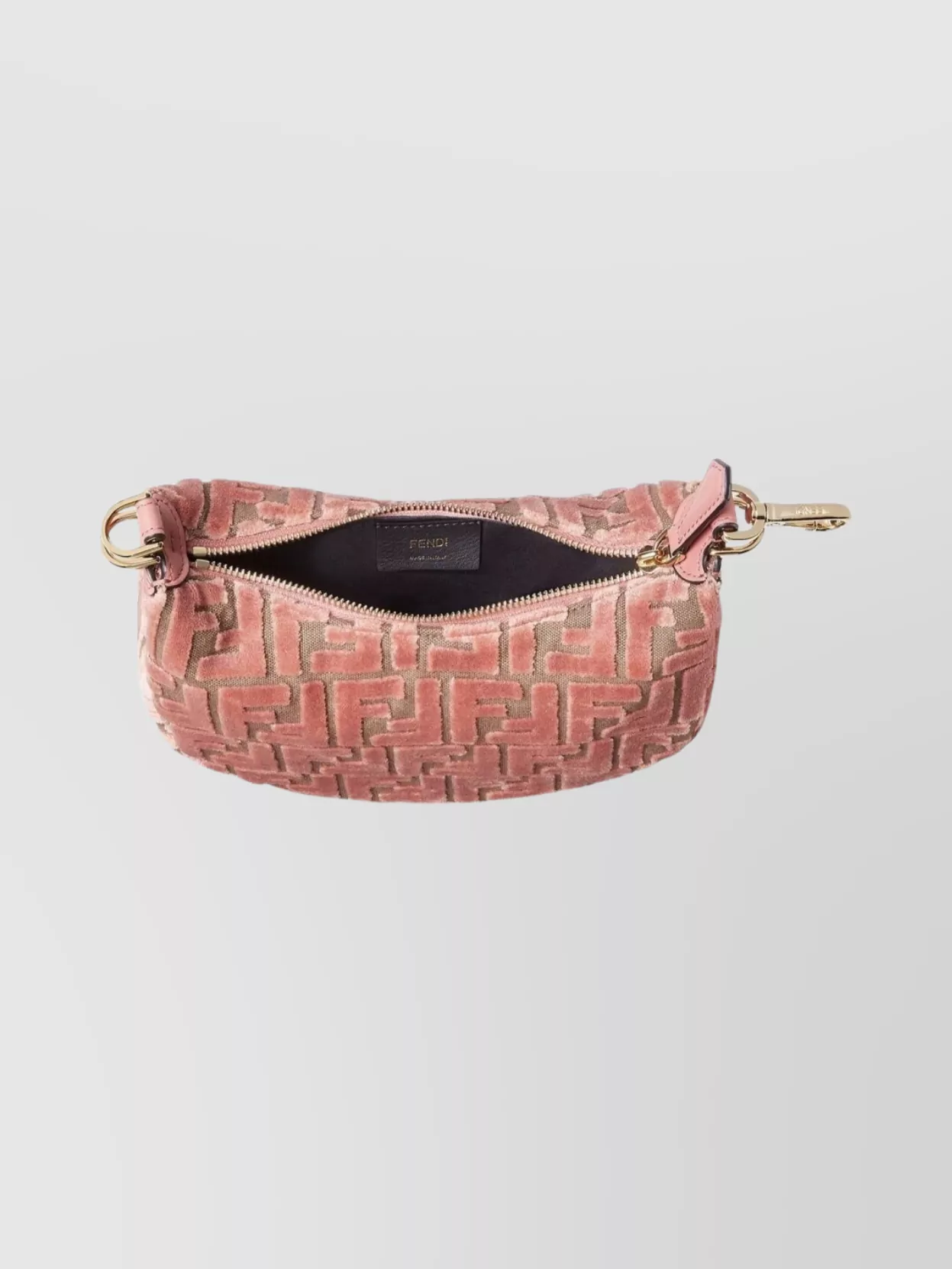 Fendi Velvet Shoulder Bag Adjustable Strap