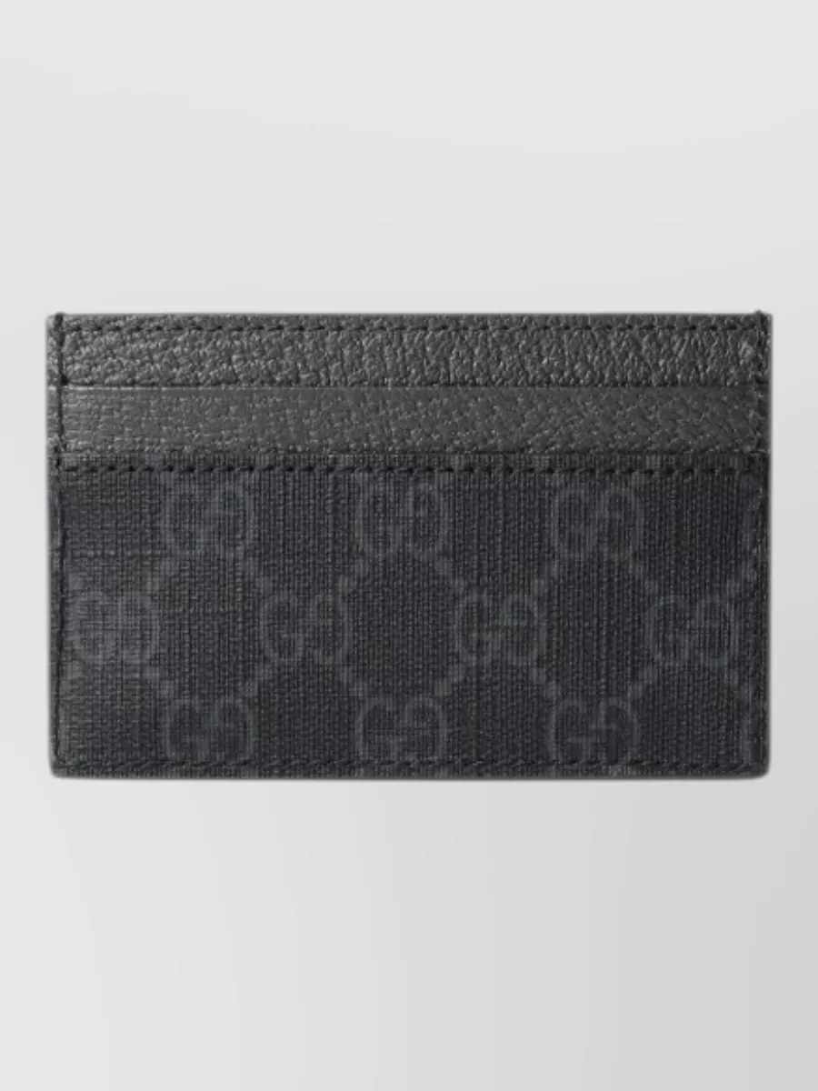 Gucci coated canvas card holder
