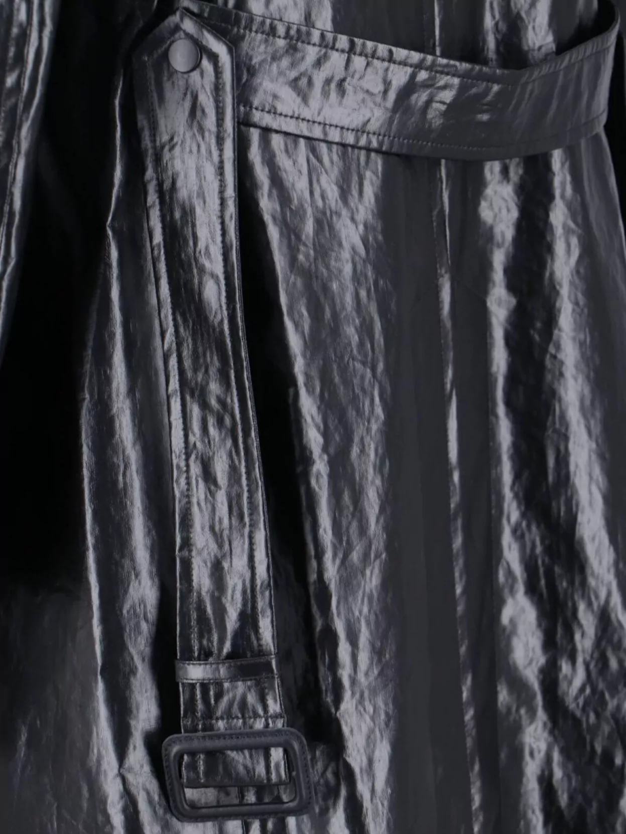 Mm6 Maison Margiela Waist Belted Long Length Jacket With Epaulettes