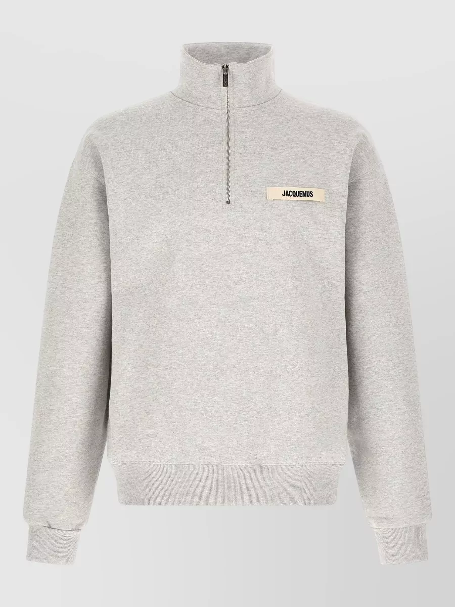 Jacquemus cotton relaxed-fit half-zip sweatshirt