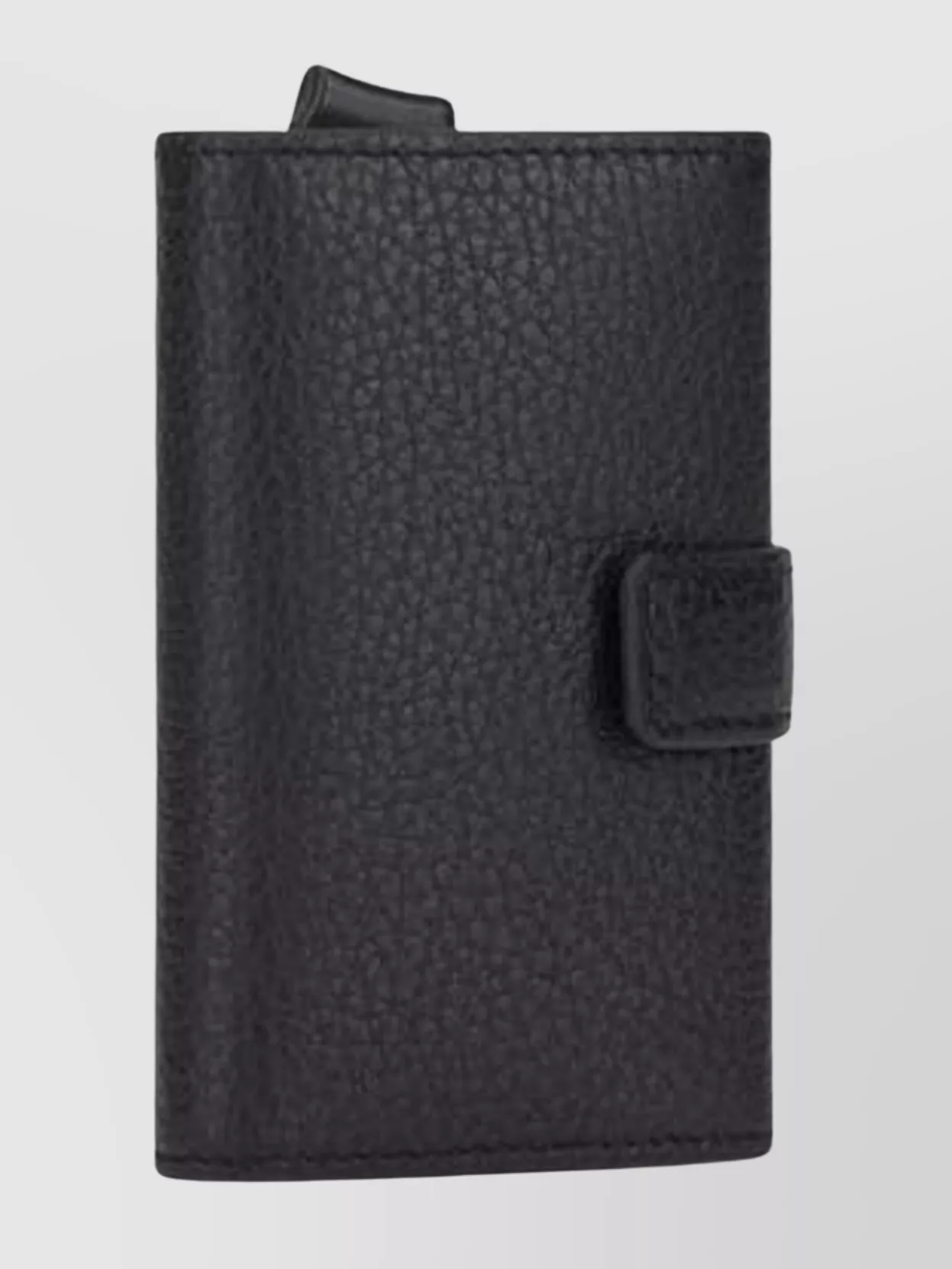 Piquadro Compact Metal And Leather Cardholder