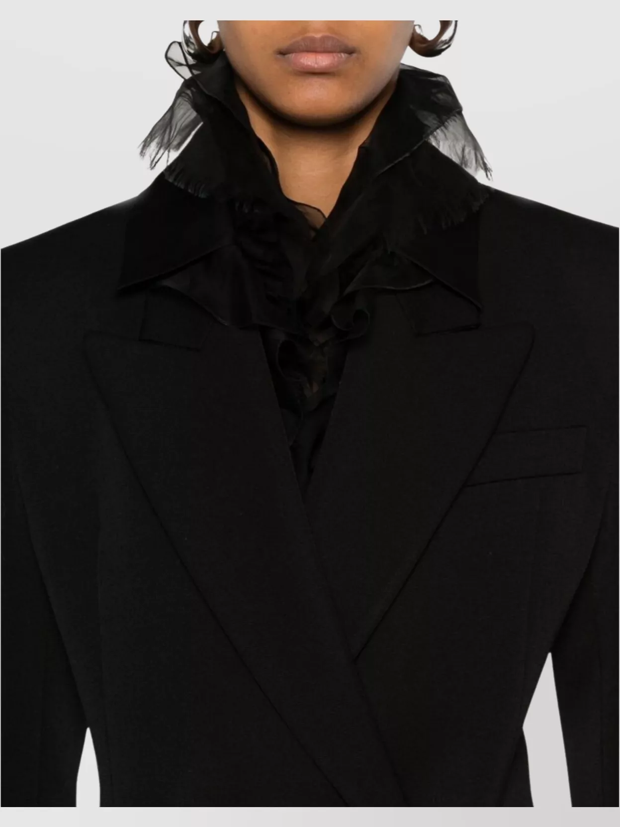 Valentino Wool Jacket Tailored Peak Lapels