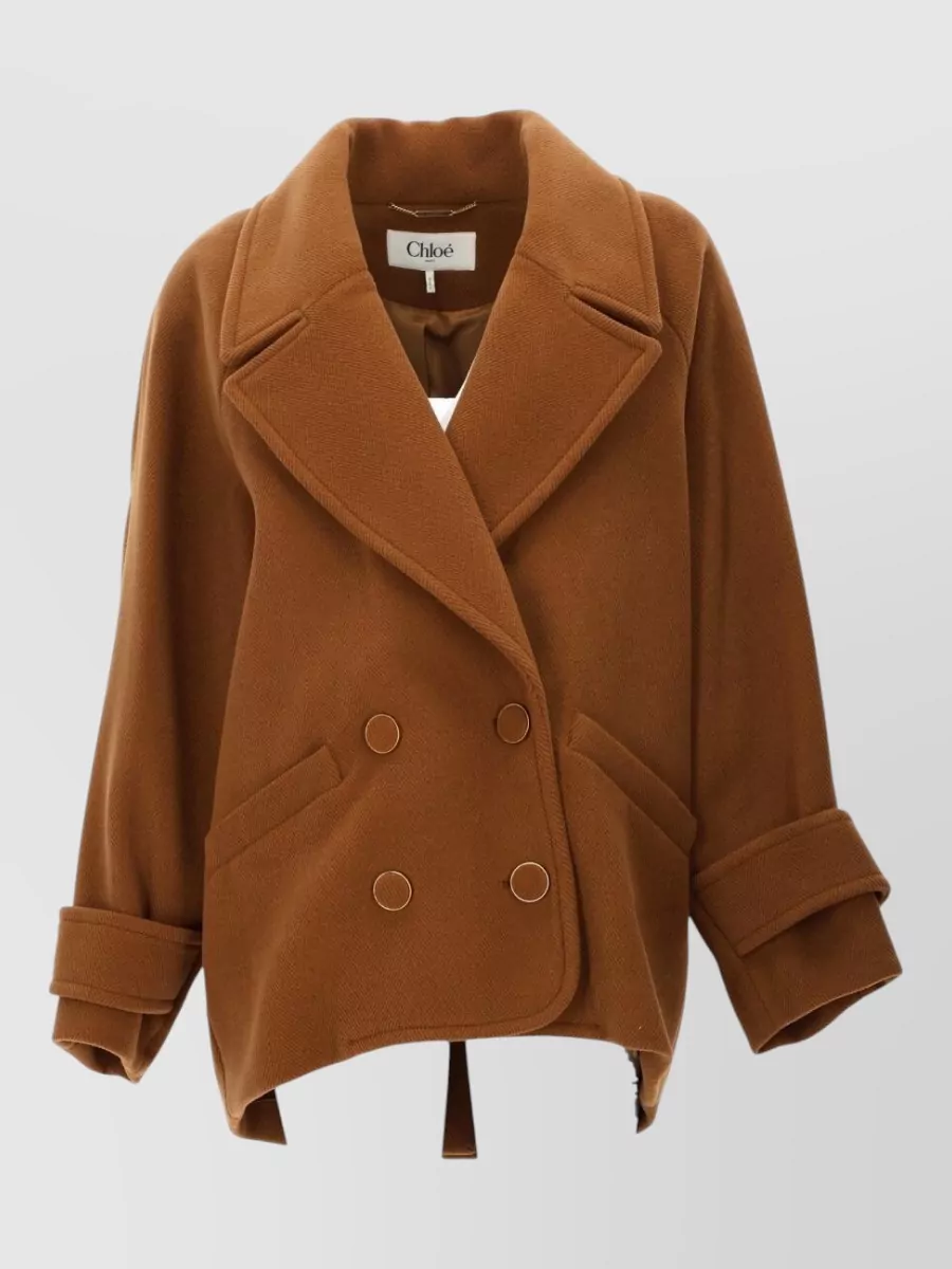 Chloé wool double-breasted short coat