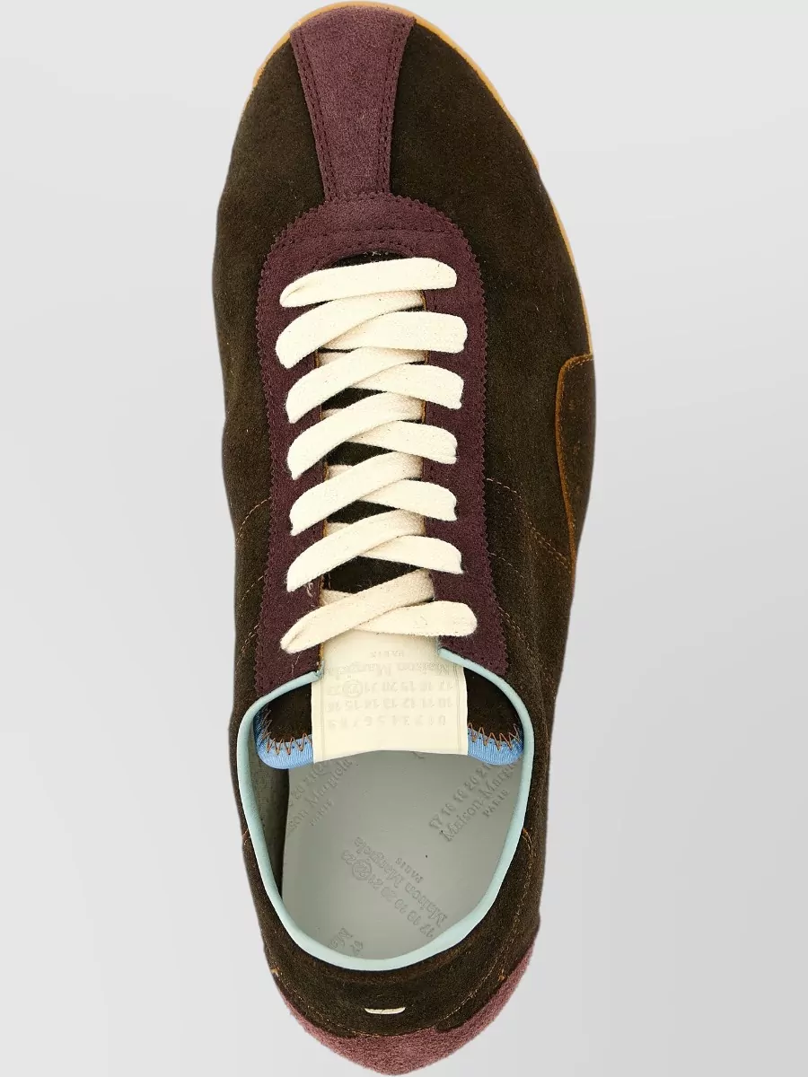 Maison Margiela Leather Sprinters Lace-Up Sneakers