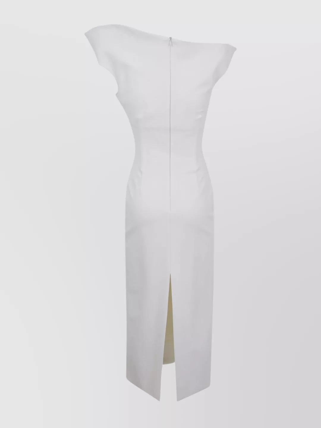 Magda Butrym Asymmetrical Midi Dress Back Slit